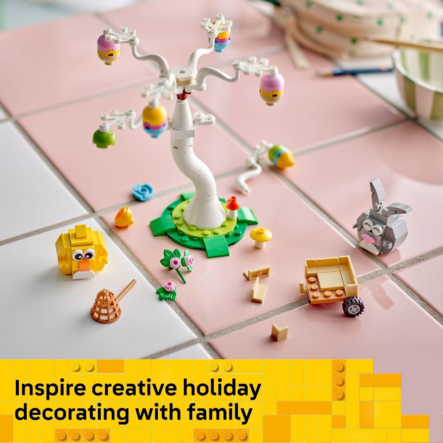 image:imageLEGO Easter Bunny and Chick Egg Hunt Building Toy for Girls amp Boys Springtime Pretend Playset for Kids Ages 8 Basket Stuffer or Gift Idea for Easter Birthdays amp Special Occasions 40808