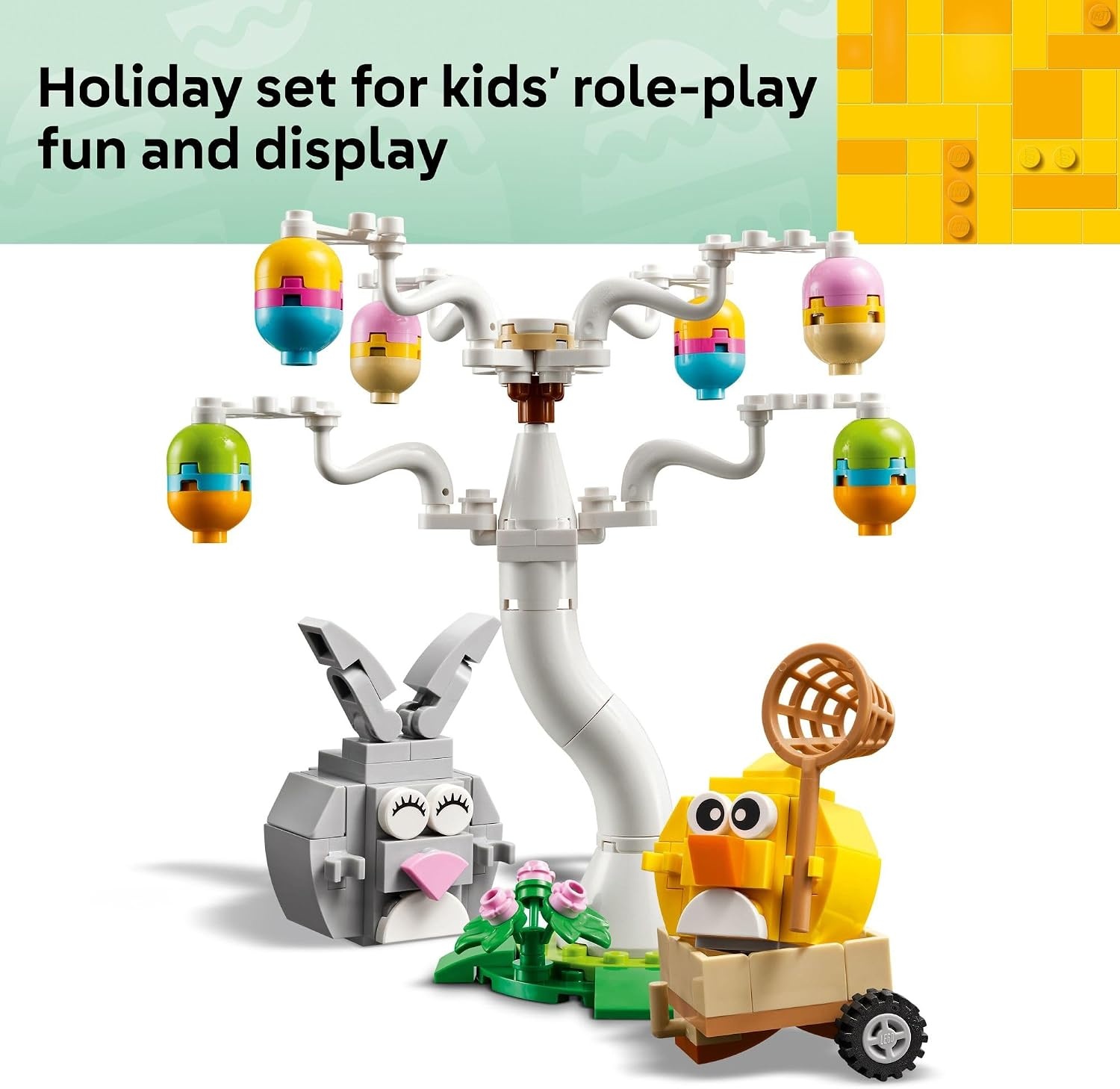 image:imageLEGO Easter Bunny and Chick Egg Hunt Building Toy for Girls amp Boys Springtime Pretend Playset for Kids Ages 8 Basket Stuffer or Gift Idea for Easter Birthdays amp Special Occasions 40808
