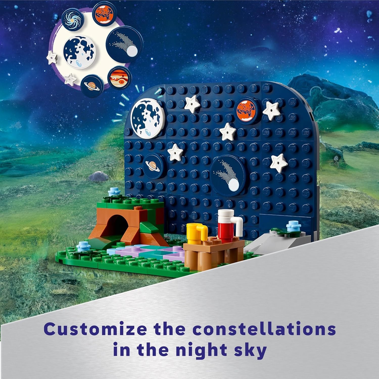 image:imageLEGO Friends Stargazing Camping Vehicle Adventure Toy Includes 2 MiniDolls Camping Trailer Telescope Toy and a Dog Figure Science Gift Idea for Girls Boys and Kids Ages 7 and Up 42603