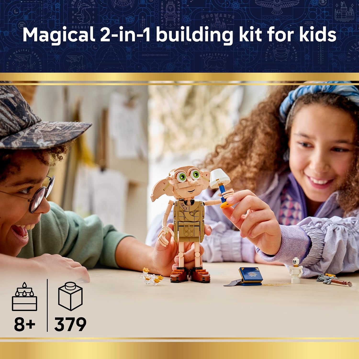 image:imageLEGO Harry Potter Dobby the Free Elf 76469 Collectible Building Toy for Girls amp Boys Ages 8 Display as Bedroom or Book Shelf Decor 379 pieces Gift Idea