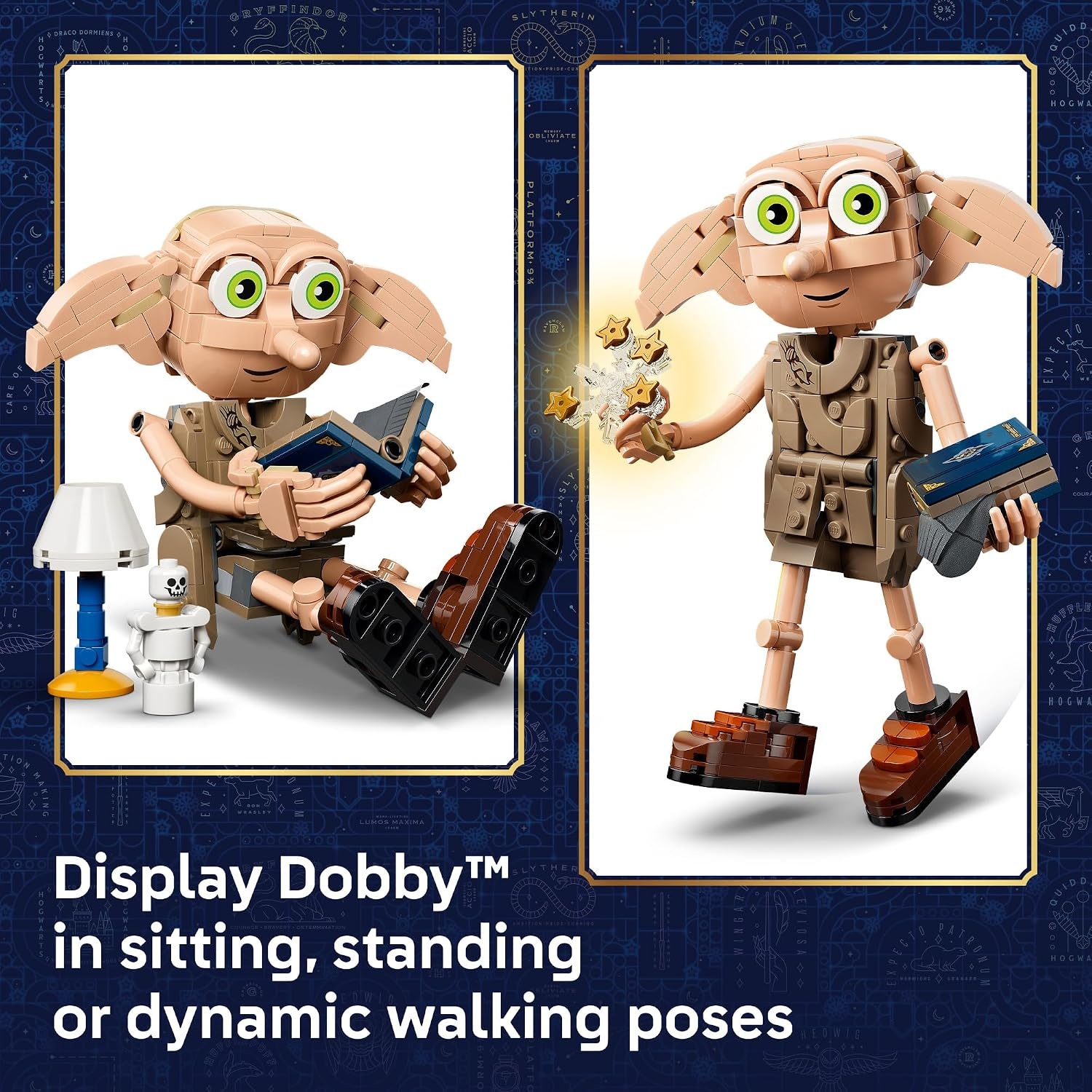image:imageLEGO Harry Potter Dobby the Free Elf 76469 Collectible Building Toy for Girls amp Boys Ages 8 Display as Bedroom or Book Shelf Decor 379 pieces Gift Idea