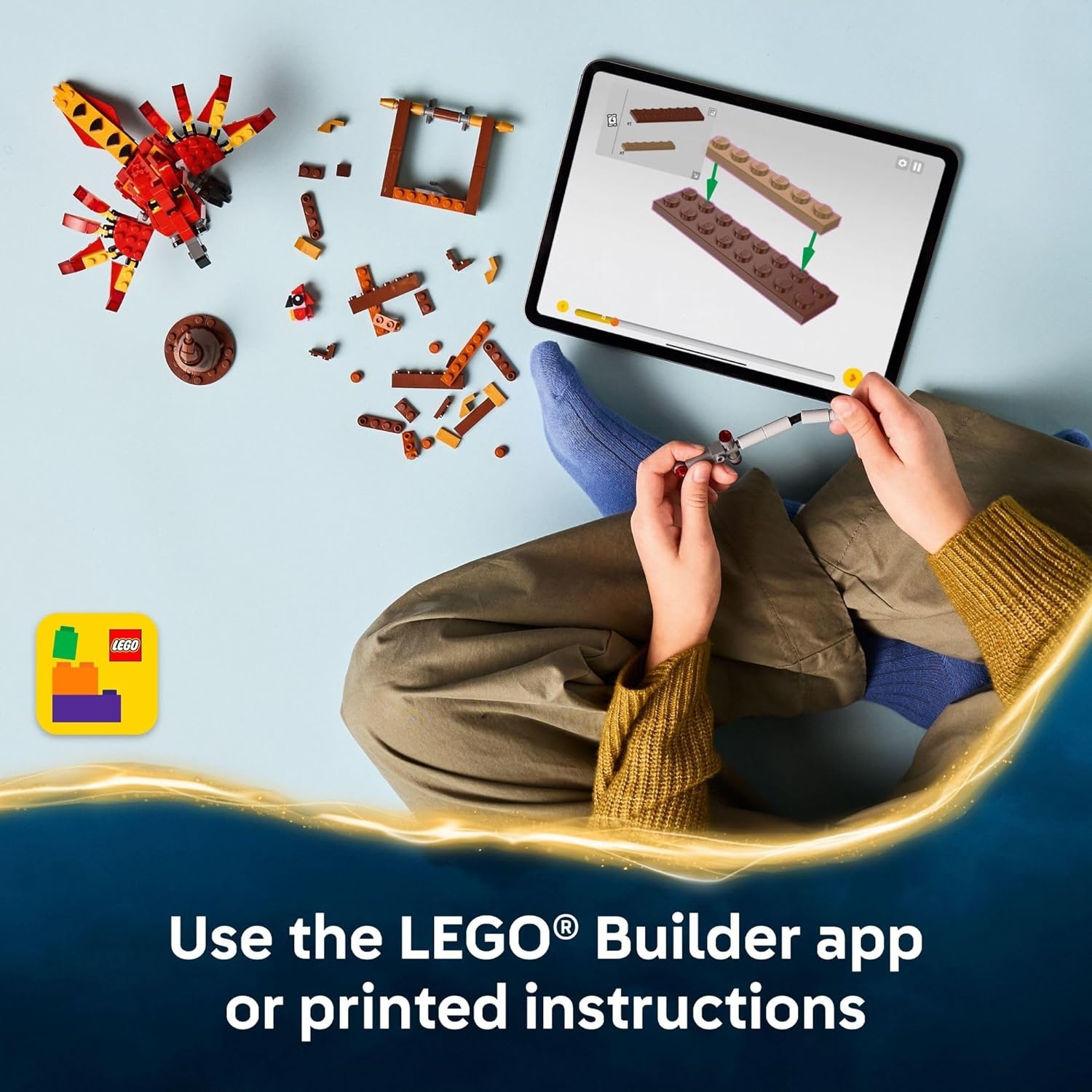 image:imageLEGO Harry Potter Fawkes Dumbledores Phoenix Kids Toy Building and Learning Toy for Pretend Play Harry Potter Collectible for Boys and Girls Ages 8 Gift Idea for Birthdays 76448