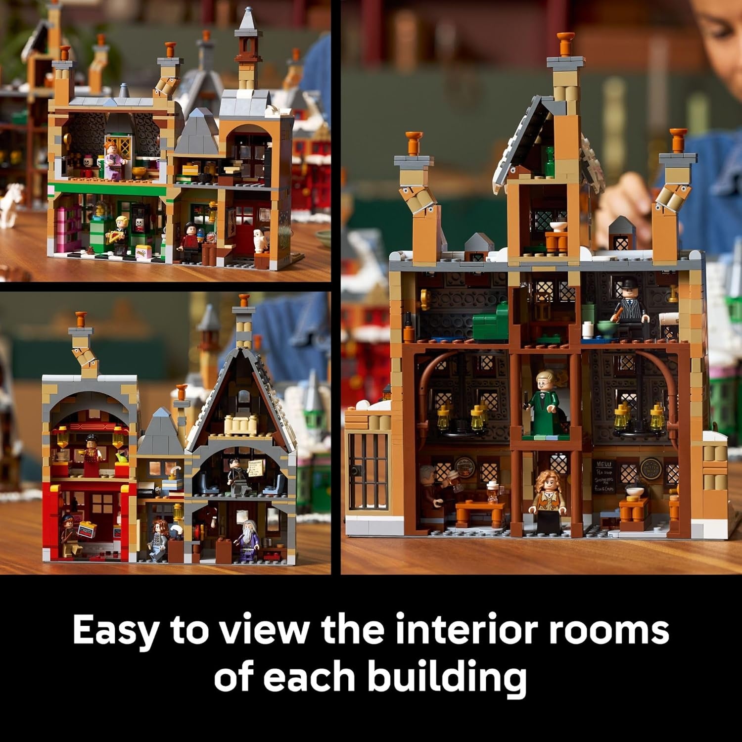 image:imageLEGO Harry Potter Hogsmeade Village Collectors Edition Building Set for Adults Ages 18 Craft 7 Iconic Buildings Kit Includes 12 Minifigures Gift Idea for Birthdays and Fans 76457