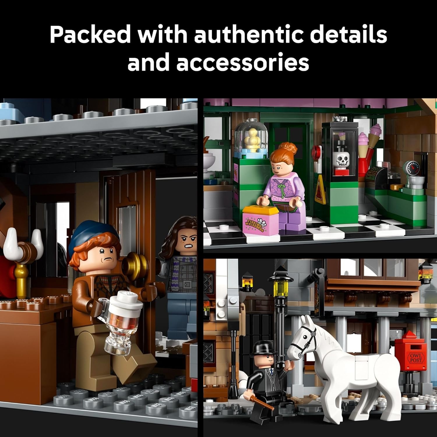 image:imageLEGO Harry Potter Hogsmeade Village Collectors Edition Building Set for Adults Ages 18 Craft 7 Iconic Buildings Kit Includes 12 Minifigures Gift Idea for Birthdays and Fans 76457