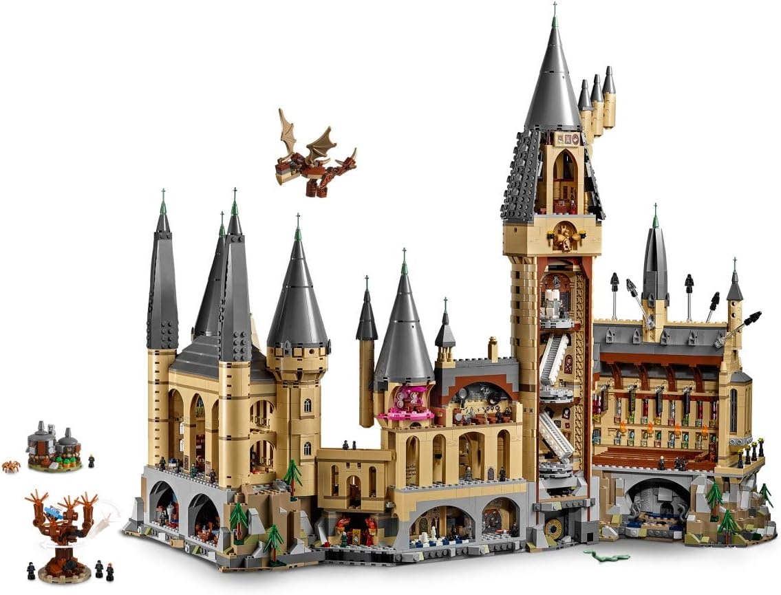 image:imageLEGO Harry Potter Hogwarts Castle 71043 Building Set Model Kit with Minifigures Featuring Wand Boats and Spider Figure Gryffindor and Hufflepuff Accessories Collectible for Adults and TeensStandard