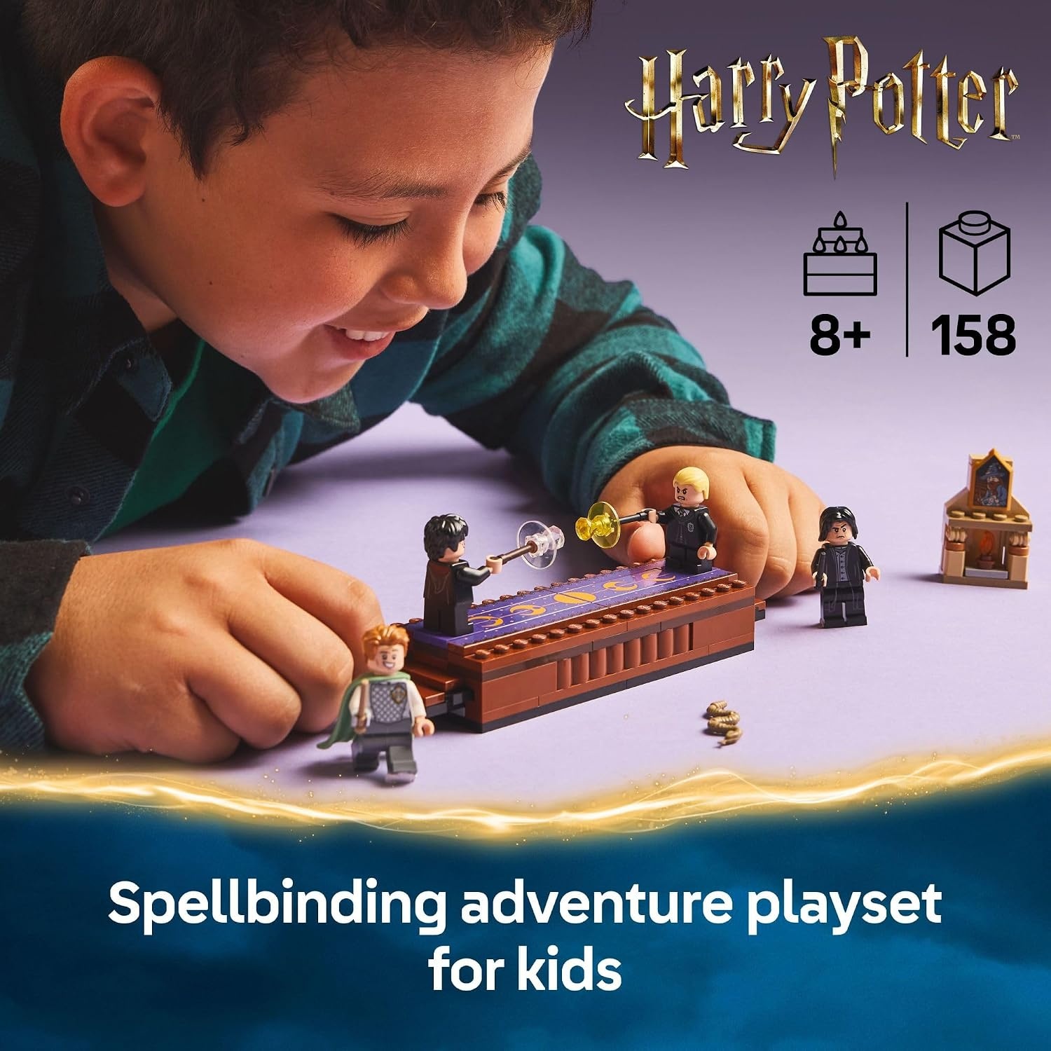 image:imageLEGO Harry Potter Hogwarts Castle Dueling Club Building Toy Wizard Kids Toy for Boys and Girls Fans of Harry Potter Ages 8 Gift Idea for Birthdays 76441 Lego Harry Potter Lego 158 Pieces Hogwarts Castle Dueling Club 76441