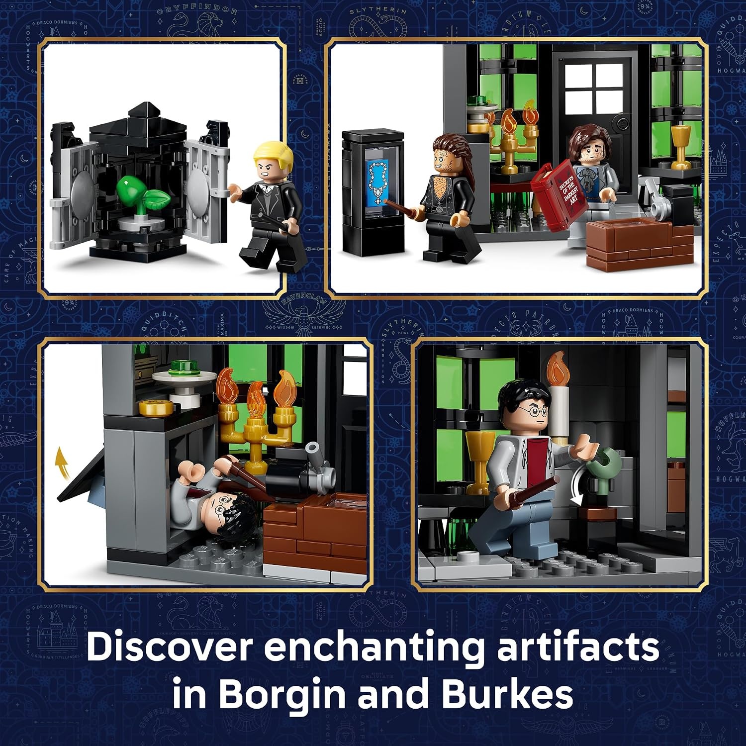 image:imageLEGO Harry Potter Knockturn Alley Wizarding Shops 76471 Building Toy for Girls amp Boys Ages 8 Playset W 8 Minifigures Pretend Play or Display 788 pieces Gift for Birthdays