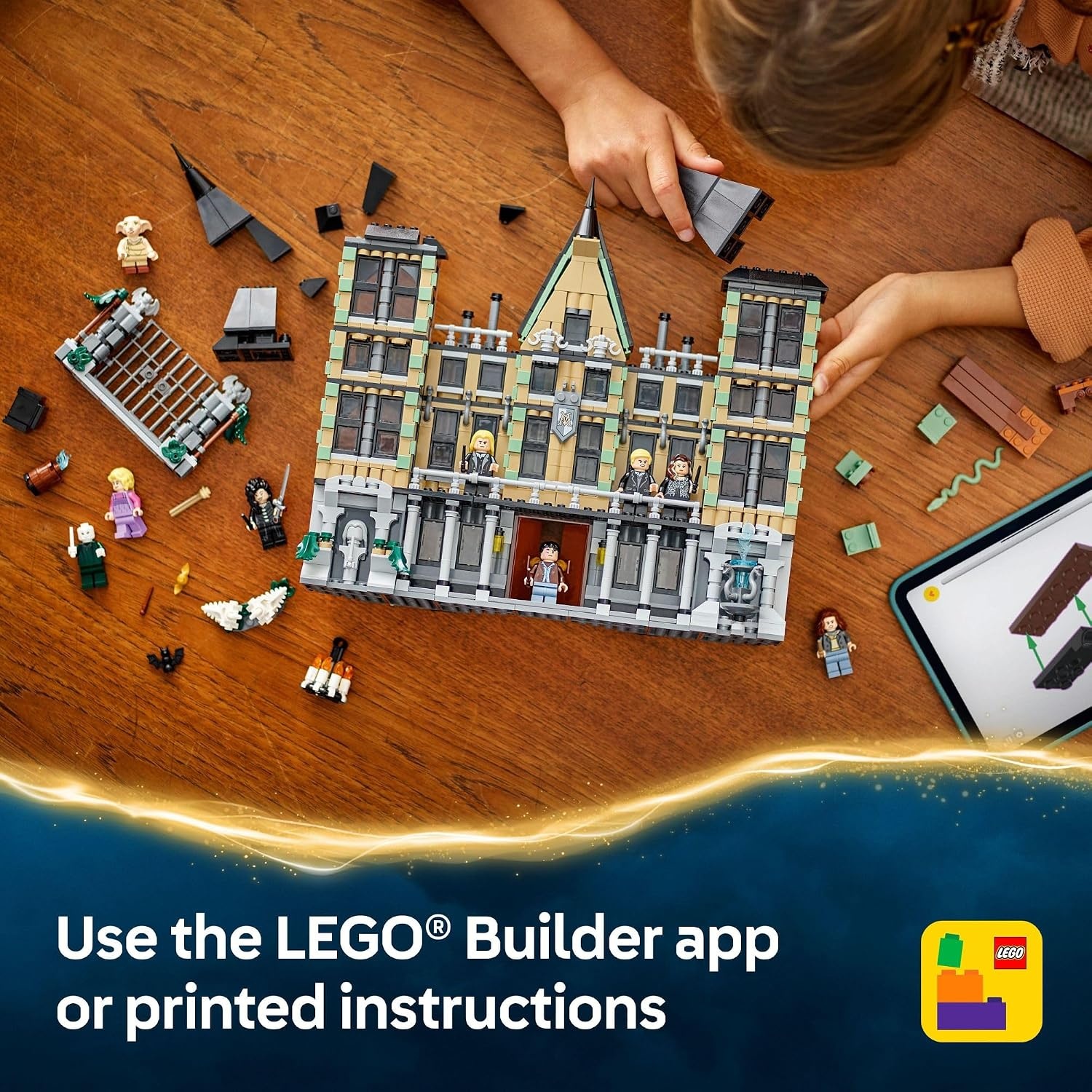 image:imageLEGO Harry Potter Malfoy Manor 76453 Building Toy Girls amp Boys Ages 10 Collectible Harry Potter Display Set 9 Minifigures Gift for Birthdays 1601 pcs