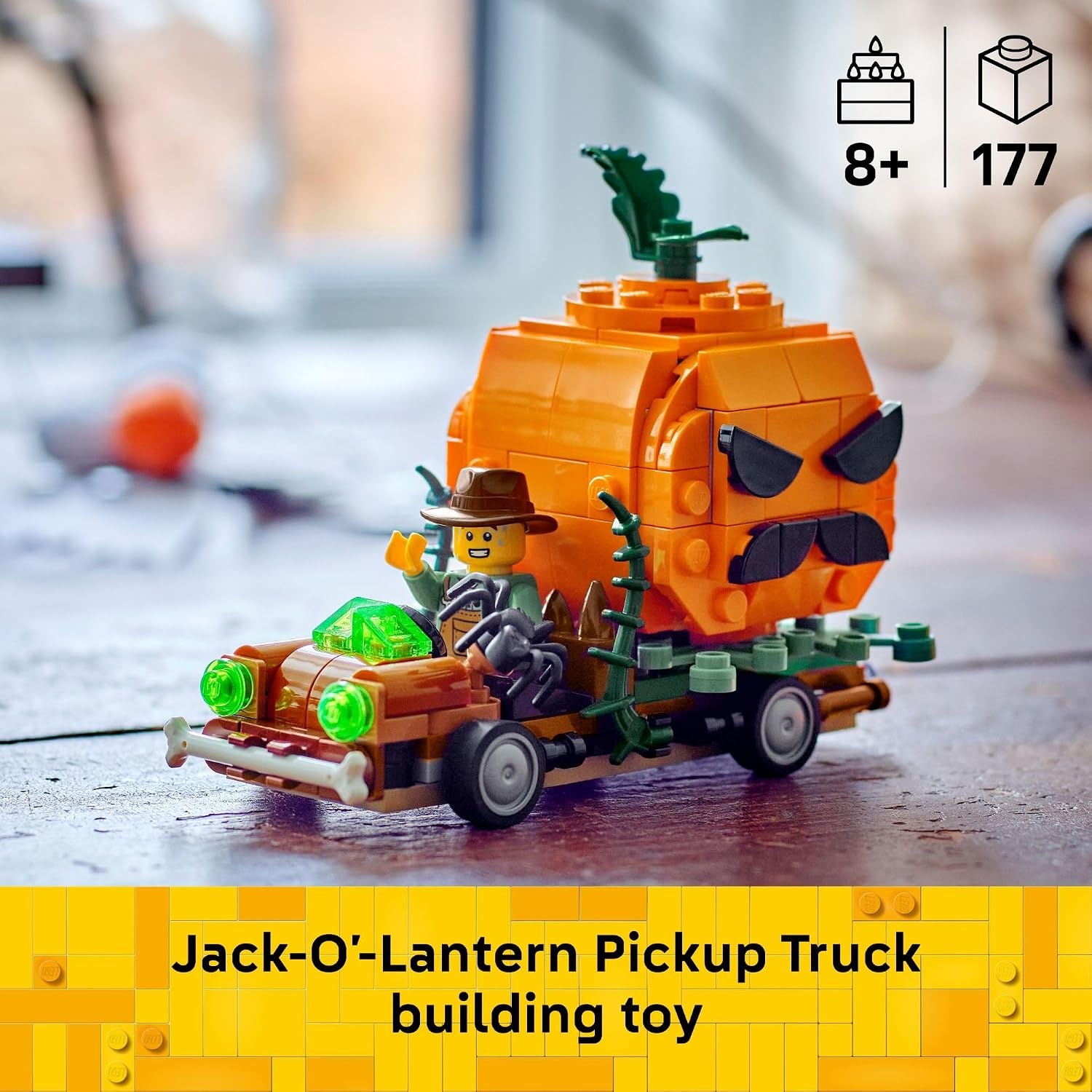 image:imageLEGO JackOLantern Pickup Truck 40822 Building Toys for Boys amp Girls Ages 8 Halloween Decor amp Craft 177 pieces Gift for Kids
