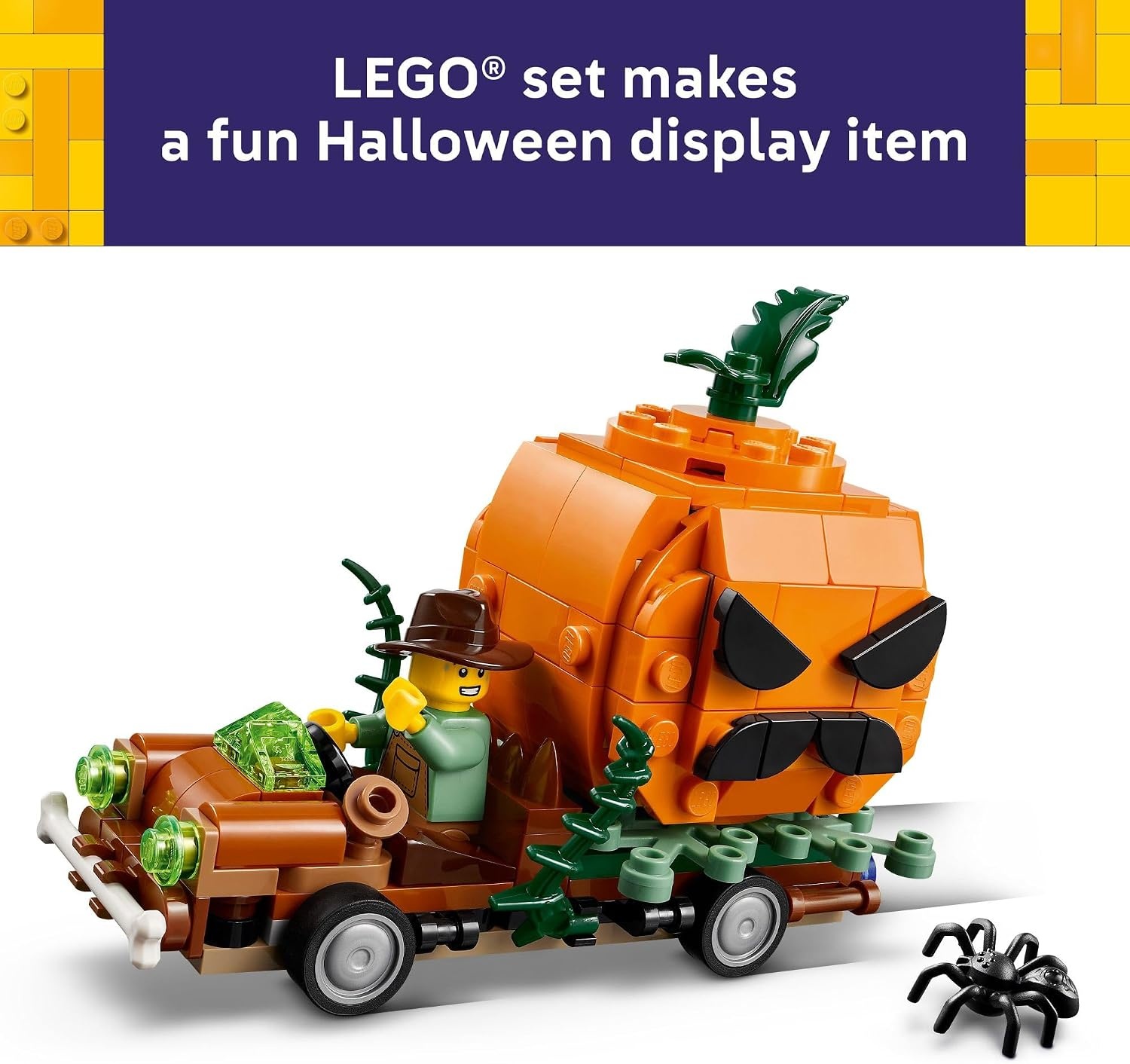 image:imageLEGO JackOLantern Pickup Truck 40822 Building Toys for Boys amp Girls Ages 8 Halloween Decor amp Craft 177 pieces Gift for Kids