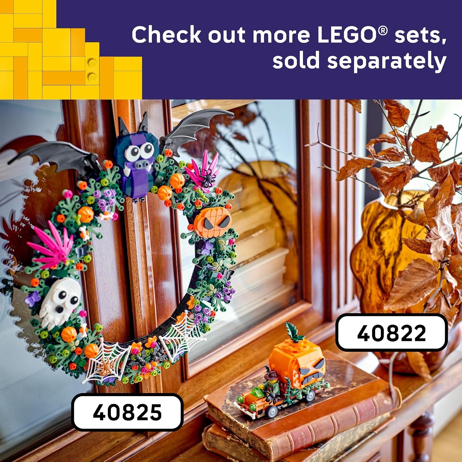 image:imageLEGO JackOLantern Pickup Truck 40822 Building Toys for Boys amp Girls Ages 8 Halloween Decor amp Craft 177 pieces Gift for Kids