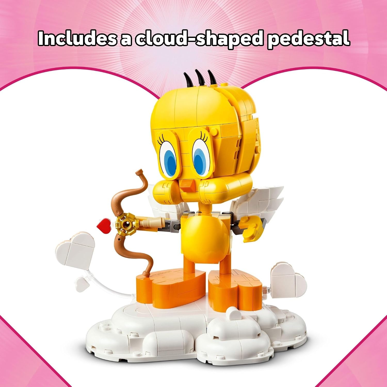 image:imageLEGO Looney Tunes Sweetheart Tweety Bird Building Toy for Adults amp Kids Tweety Figure WDisplay Pedestal amp Accessories for Girls amp Boys Ages 12 Gift for Looney Tunes Fans 40824