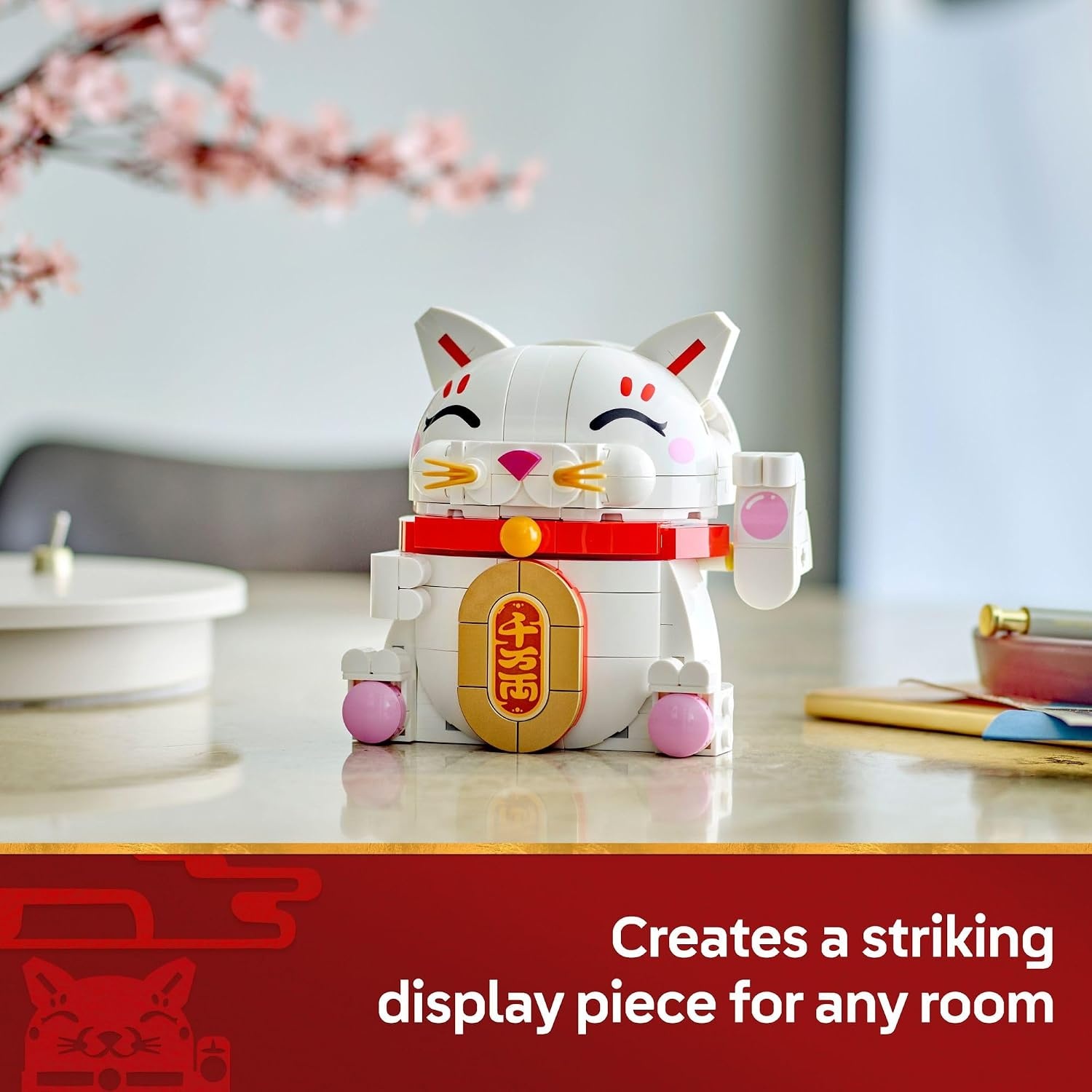 image:imageLEGO Lucky Cat Building Toy for Girls amp Boys Smiling Cat WWaving Paw Function for Kids Ages 9 Home Decor for Spring Festival amp Chinese New Year Celebrations Gift Idea for Birthdays 40813