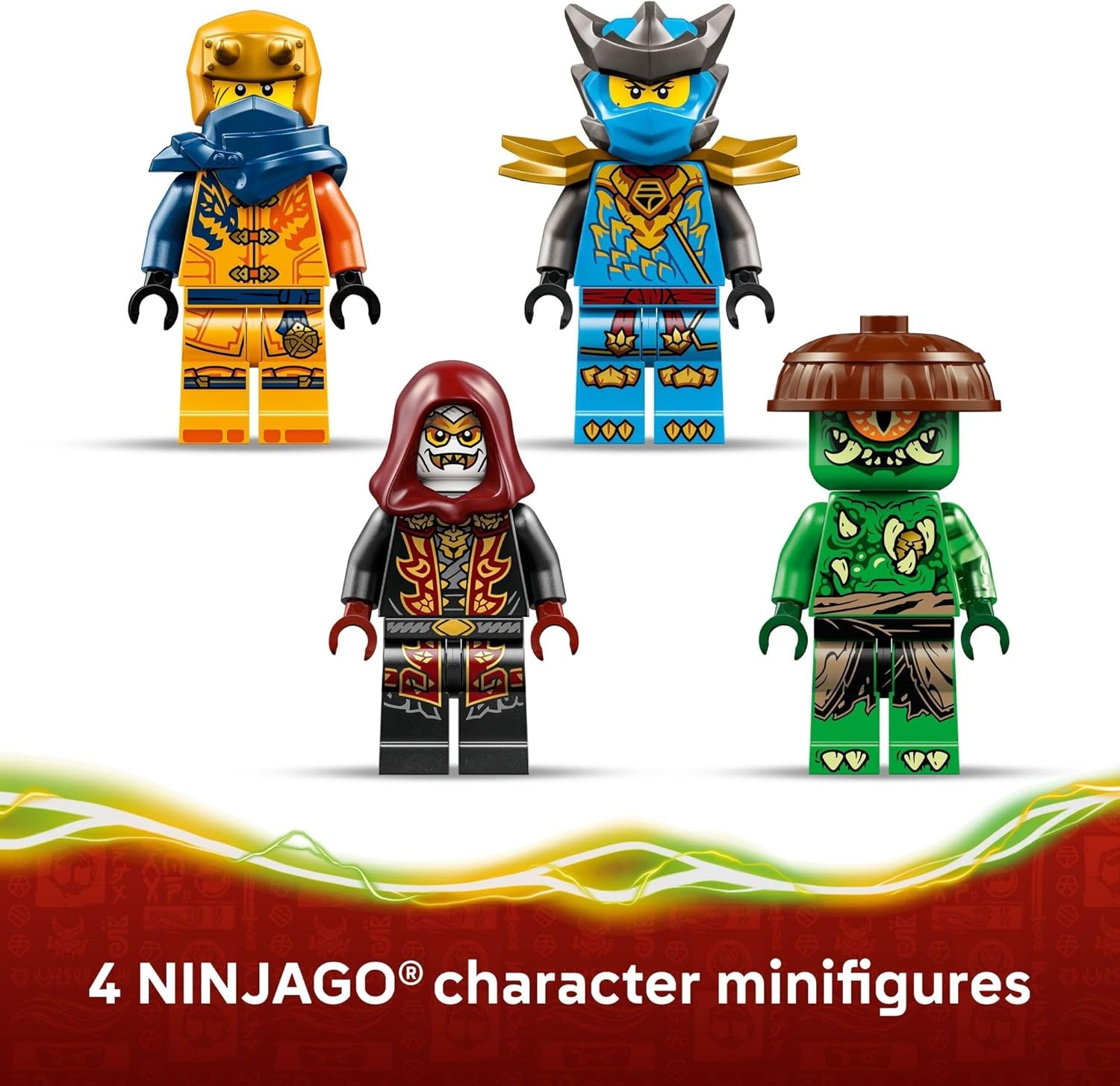 image:imageLEGO NINJAGO Ninja Dragon Riyus Battle Building Toy for Boys amp Girls Ninja Poseable Dragon Toy Playset for Kids Ages 7 Includes 4 Minifigures for Pretend Play Gift Idea for Birthdays 71855