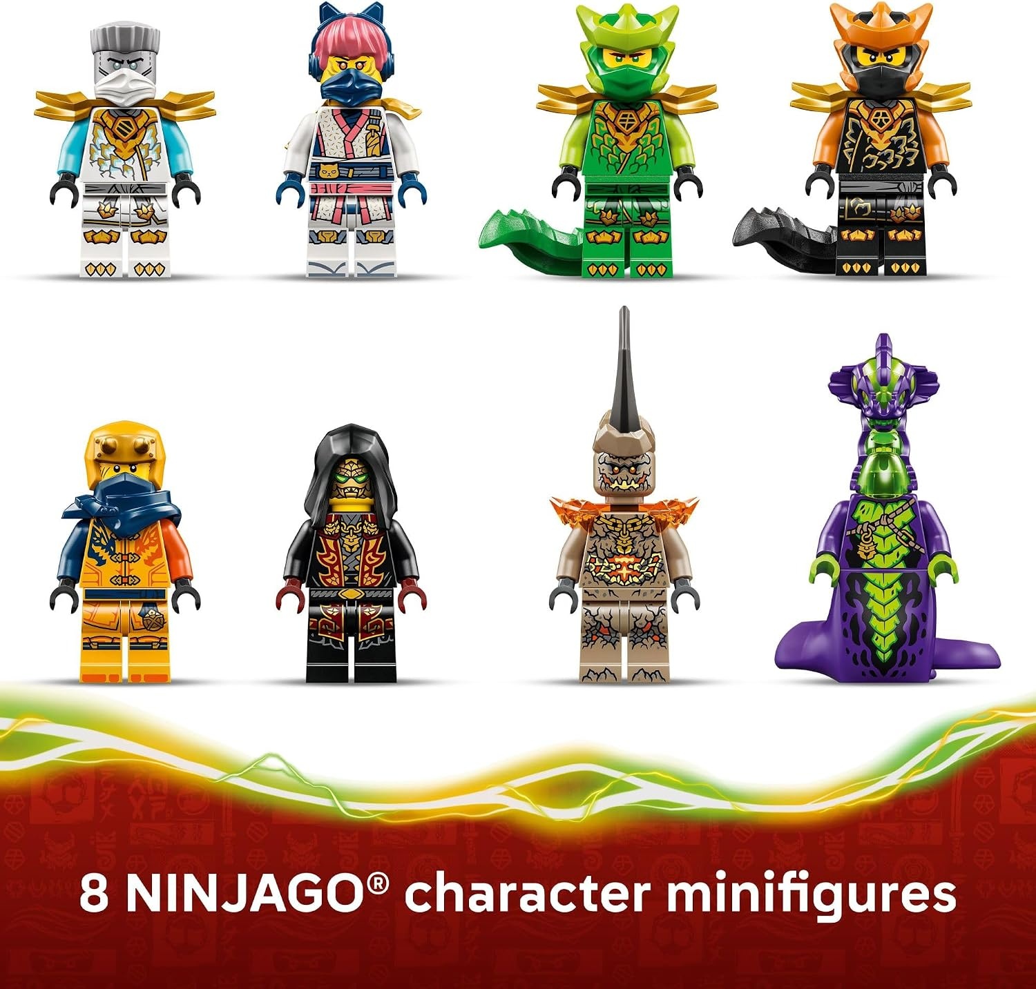 image:imageLEGO NINJAGO The Dragon of Life Building Toy for Boys amp Girls Poseable Dragon Toy Figure amp Playset for Kids Ages 9 WMini Mech amp 8 Minifigures for Pretend Play Gift Idea for Birthdays 71859