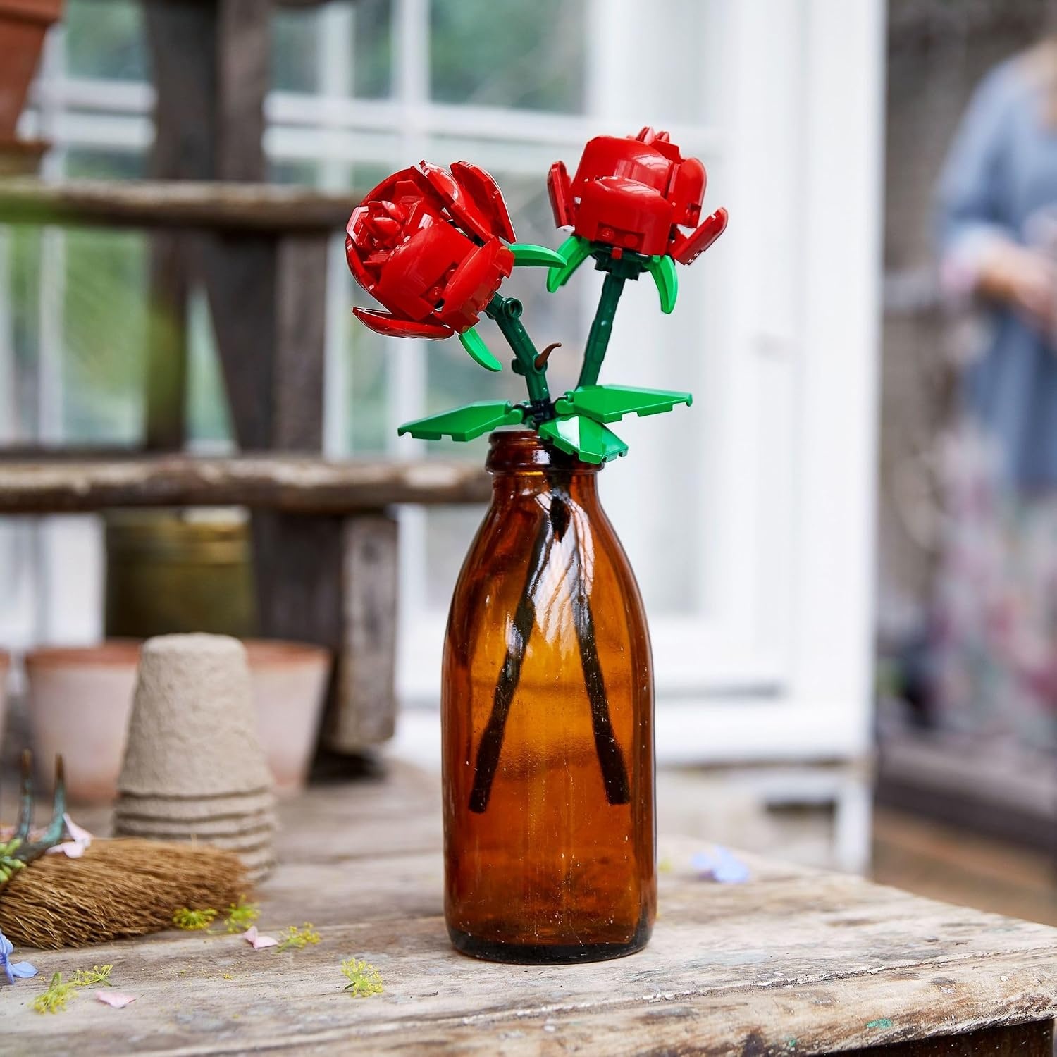 image:imageLEGO Roses Building Toy for Kids Girls amp Boys Ages 8 Artificial Fake Roses for Home Decor amp Display Gift Idea for Plant amp Flower Lovers 40460Roses