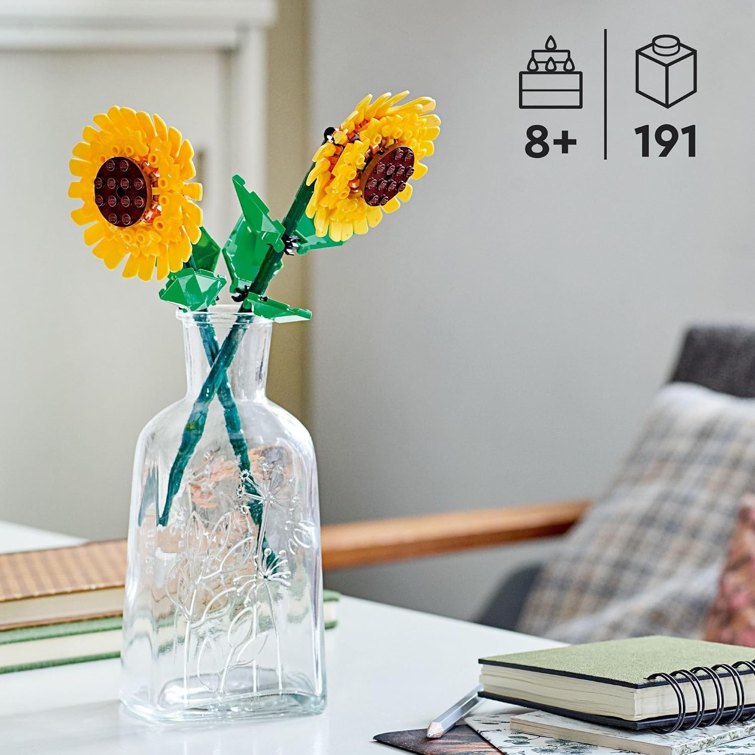 image:imageLEGO Sunflowers Building Toy for Kids Girls and Boys Ages 8 Artificial Sunflowers for Home Decor and Display Birthday Gift Idea for Lovers of Plants amp Flowers 40524Sunflowers