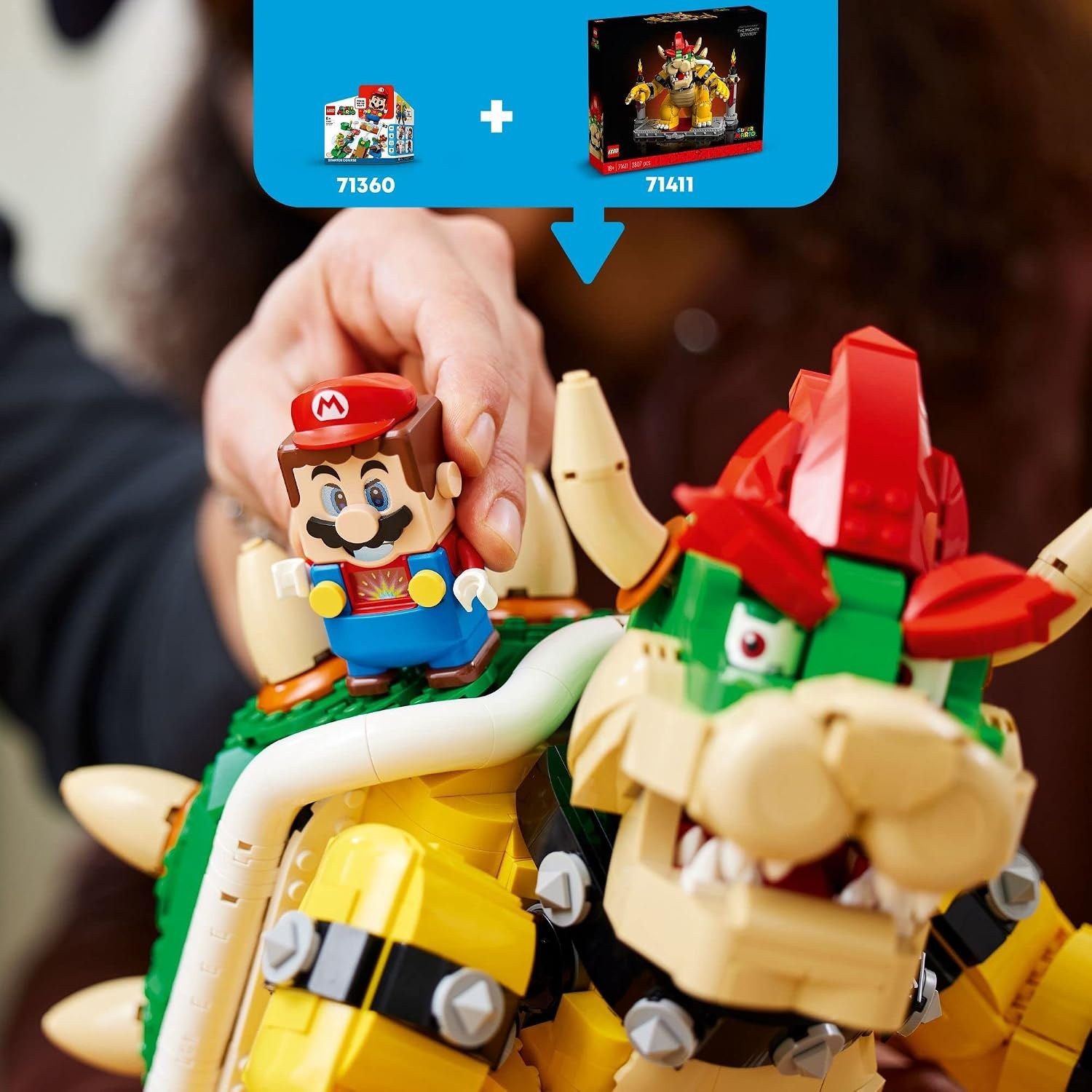 image:imageLEGO Super Mario The Mighty Bowser 71411 King of Koopas 3D Model Building Kit Collectible Posable Character Figure with Battle Platform Memorabilia Gift Idea for Adults and Fans of Super Mario BrosPeach