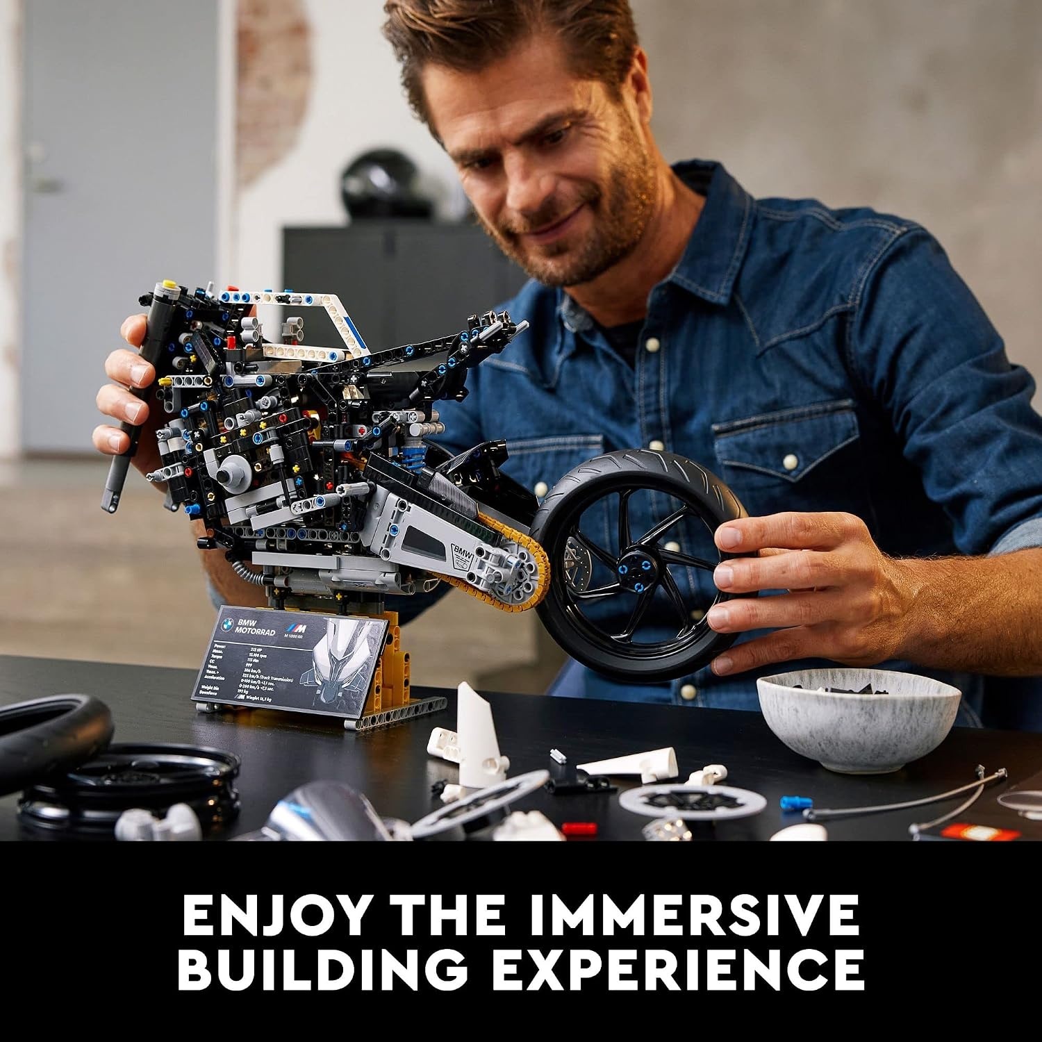 image:imageLEGO Technic BMW M 1000 RR 42130 Motorcycle Model Kit for Adults Build and Display Set with Authentic Features Motorcycle Gift IdeaStandard Packaging