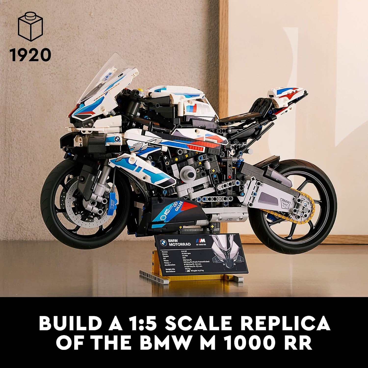 image:imageLEGO Technic BMW M 1000 RR 42130 Motorcycle Model Kit for Adults Build and Display Set with Authentic Features Motorcycle Gift IdeaStandard Packaging
