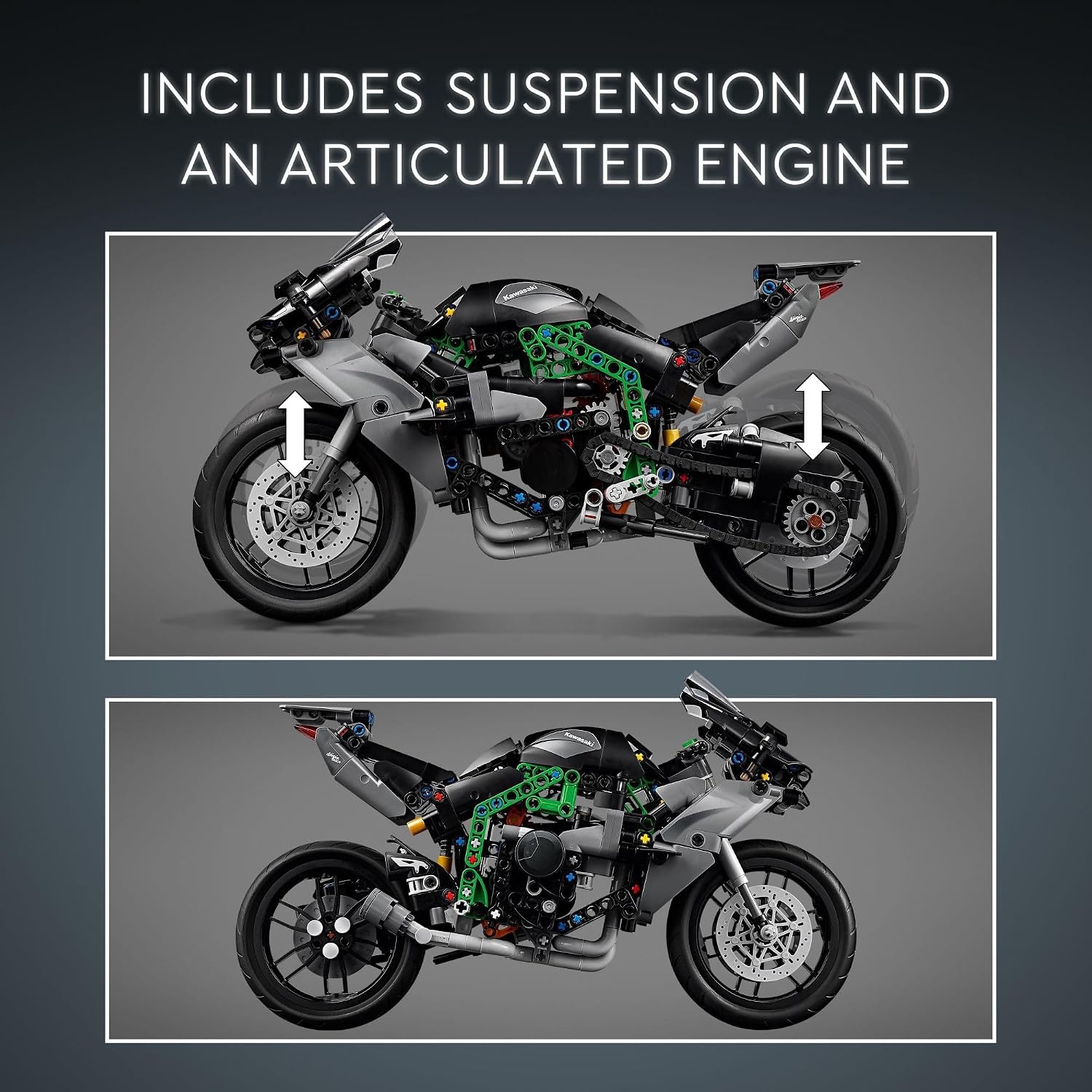 image:imageLEGO Technic Kawasaki Ninja H2R Motorcycle Toy Building Toys for Kids Boys amp Girls Ages 10 Kickstand for Display Model Kit Birthday Gift 42170