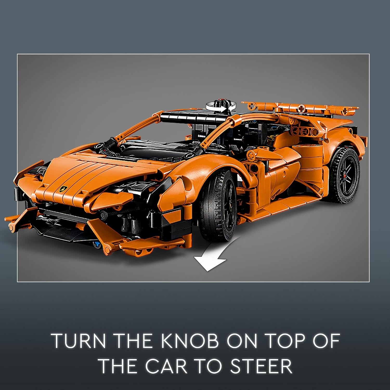 image:imageLEGO Technic Lamborghini Huracn Tecnica Orange Toy Cars Building Toys for Kids Boys amp Girls Ages 9 Lamborghini Toy Car W V10 Engine amp Steering Gift Ideas for Birthdays 42196