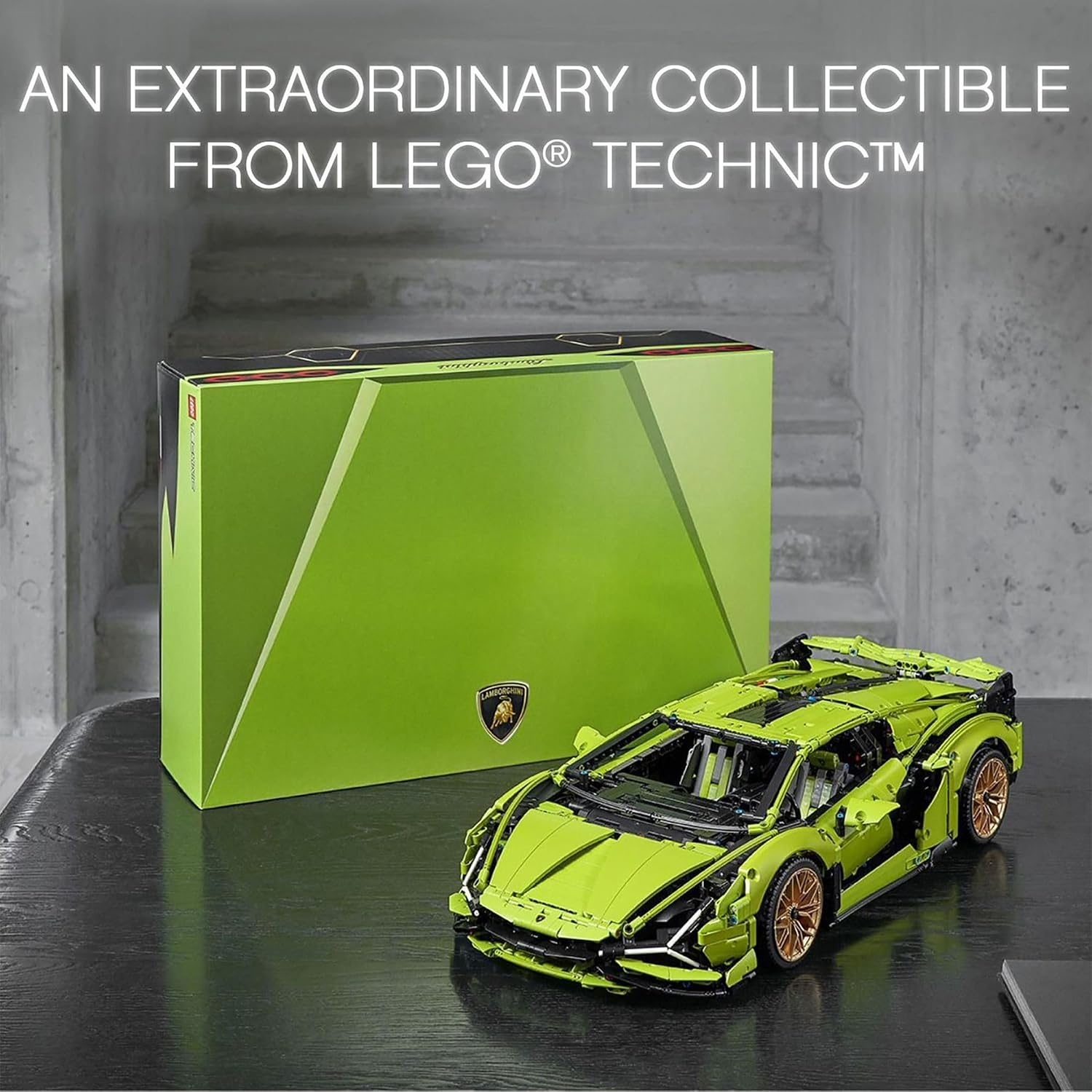 image:imageLEGO Technic Lamborghini Sin FKP 37 Building Sets for Adults Detailed Lamborghini Model Car Kit for Men amp Women Ages 18 Years Display in Room as Decor 42115