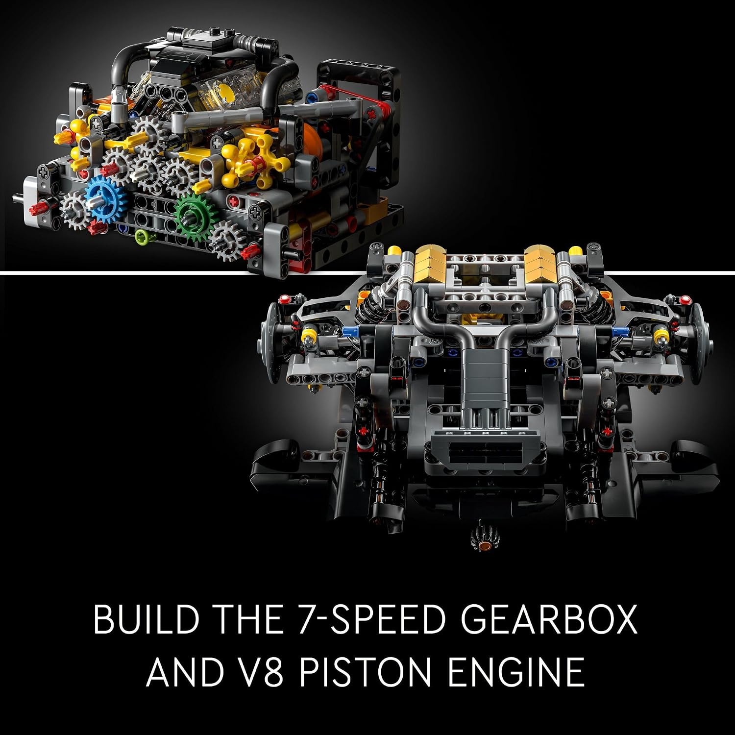 image:imageLEGO Technic McLaren P1 Hypercar Building Set Gift for Adult Racing Fans Race Car Collectible Model with V8 Piston Engine and 7Speed Gearbox 42172