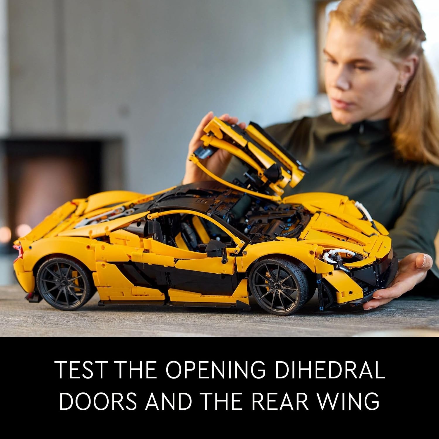 image:imageLEGO Technic McLaren P1 Hypercar Building Set Gift for Adult Racing Fans Race Car Collectible Model with V8 Piston Engine and 7Speed Gearbox 42172