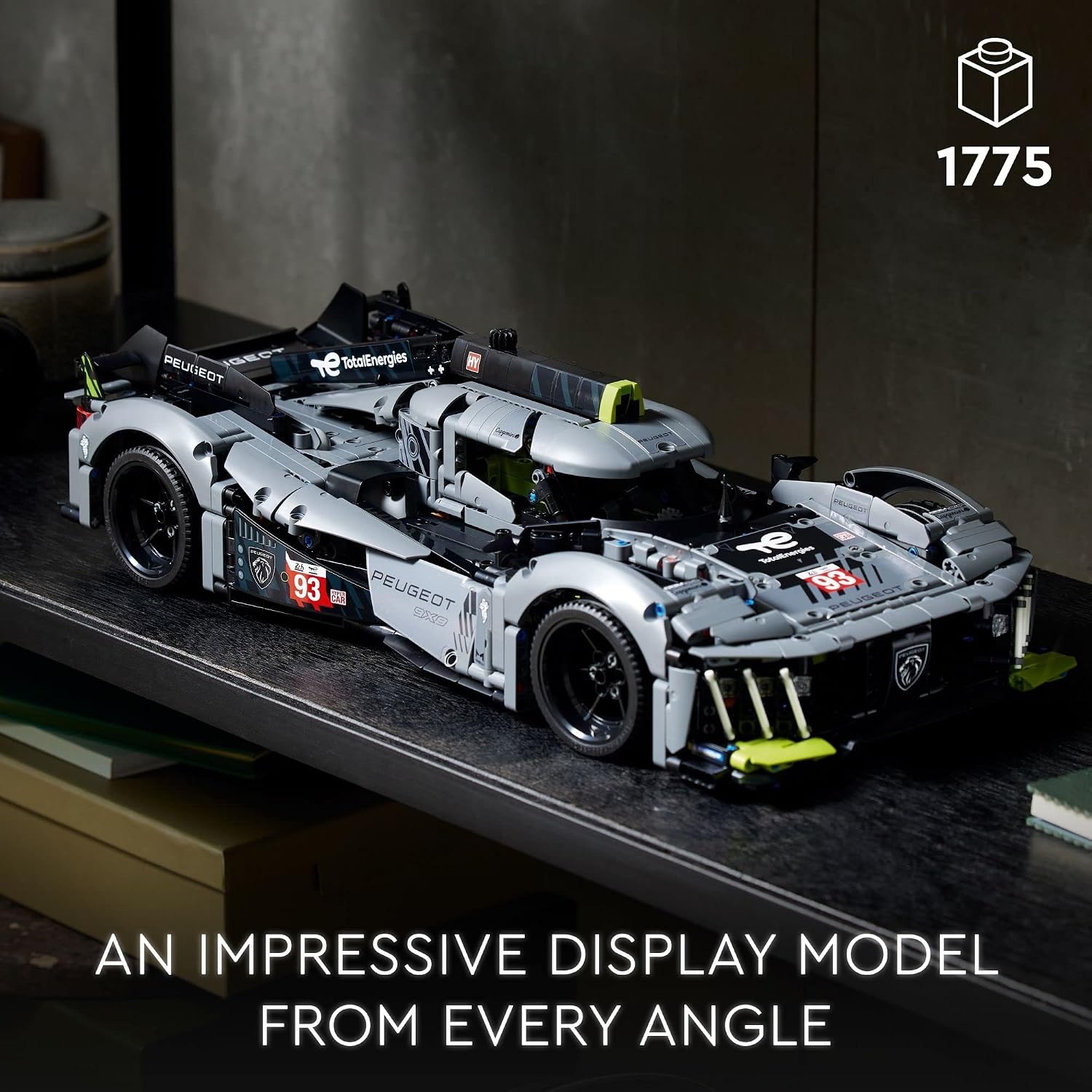 image:imageLEGO Technic Peugeot 9X8 24H Le Mans Hybrid Hypercar 42156 Collectible Race Car Building Kit for Adults and Teens 110 Scale Racing Car Model Gift for Motorsport Fans