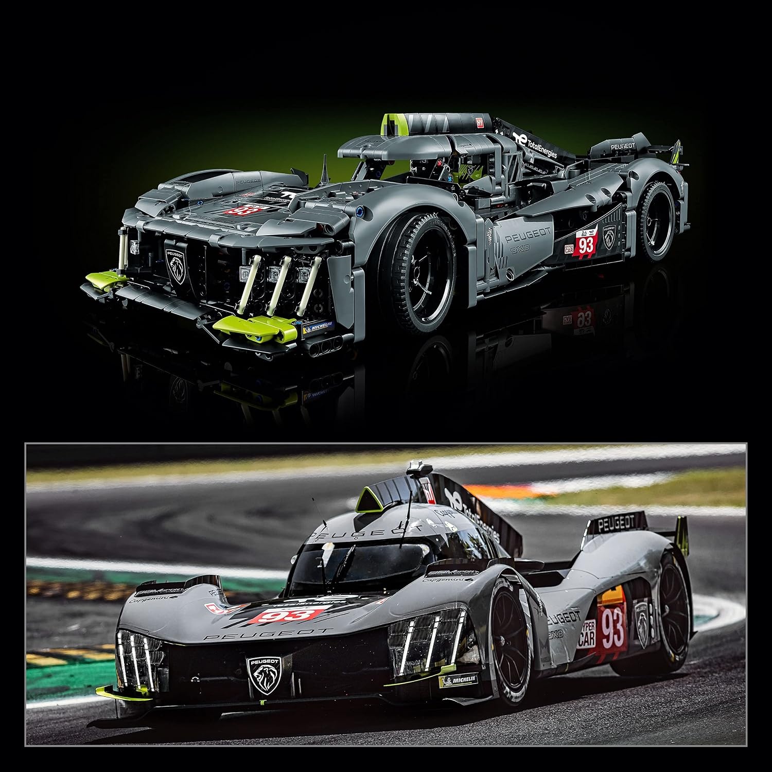 image:imageLEGO Technic Peugeot 9X8 24H Le Mans Hybrid Hypercar 42156 Collectible Race Car Building Kit for Adults and Teens 110 Scale Racing Car Model Gift for Motorsport Fans