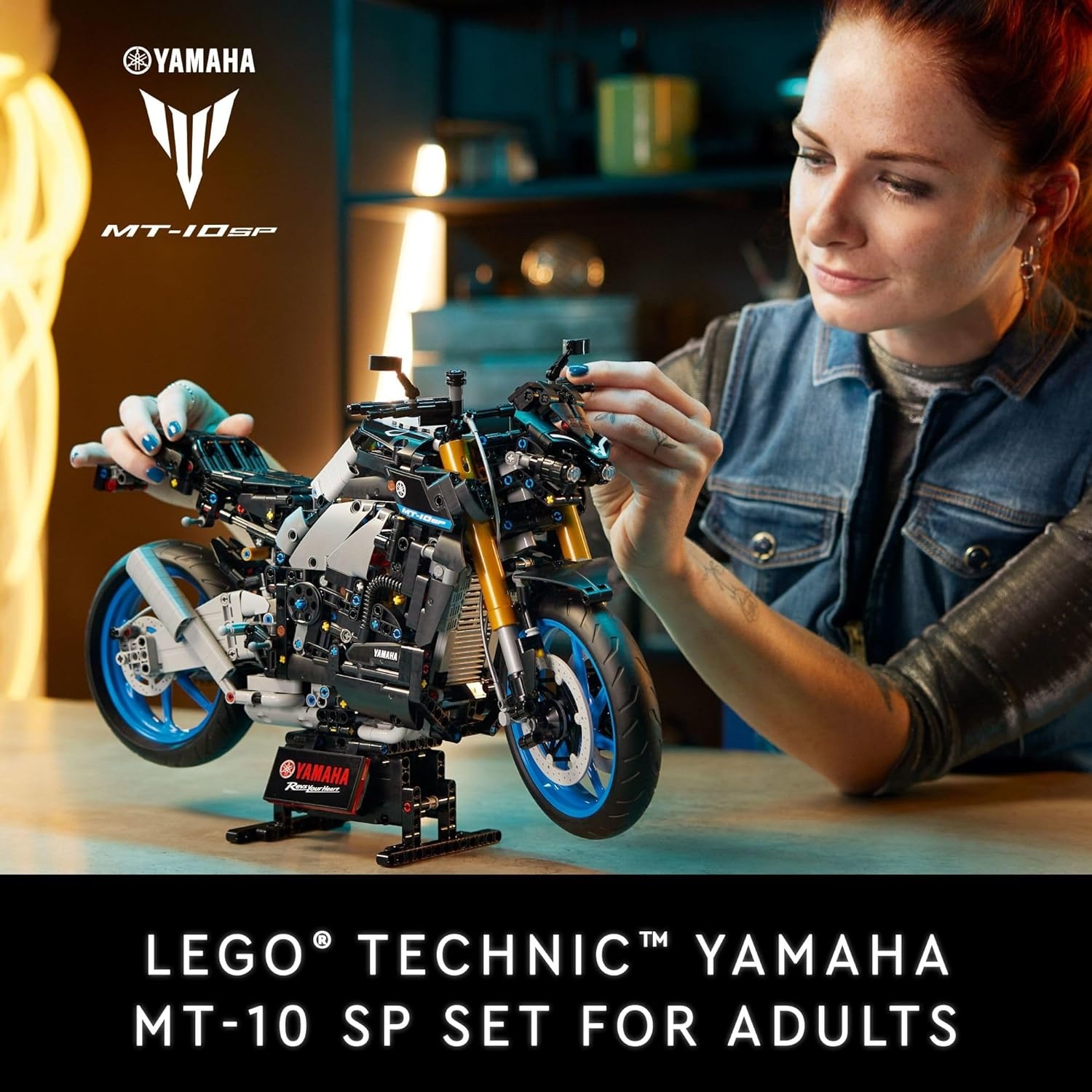 image:imageLEGO Technic Yamaha MT10 SP Building Set for Adults Ages 18 Motorcycle Model Kit for Display Home Office Desk Shelf Decor Gift for Men amp Women 42159