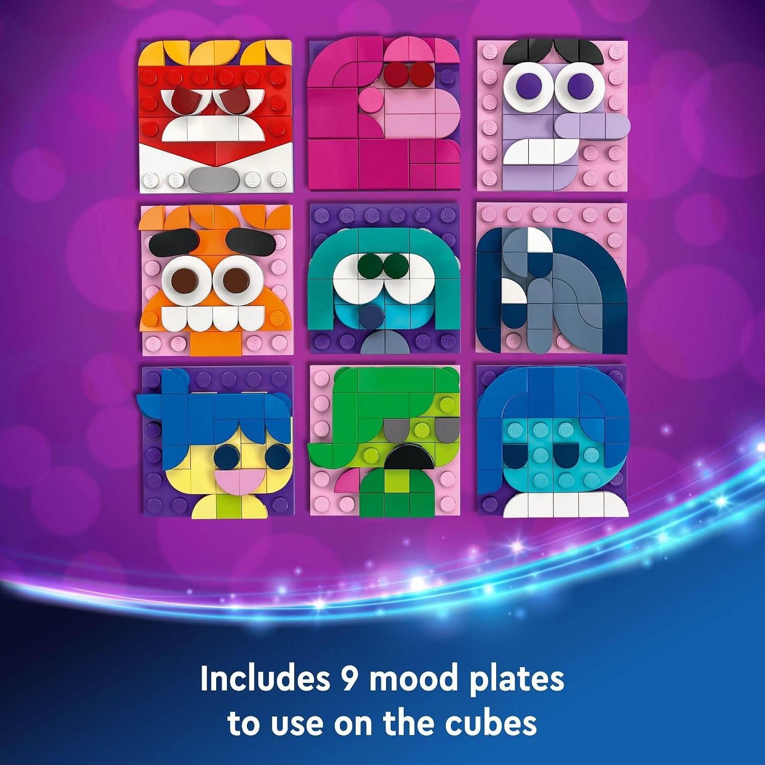 image:imageLEGODisney Inside Out 2 Mood Cubes from Pixar Disney Toy Building Kit from The Movie Fun Fantasy Toy to Share Emotions Disney Gift Idea for Movie Fans Girls and Boys 43248