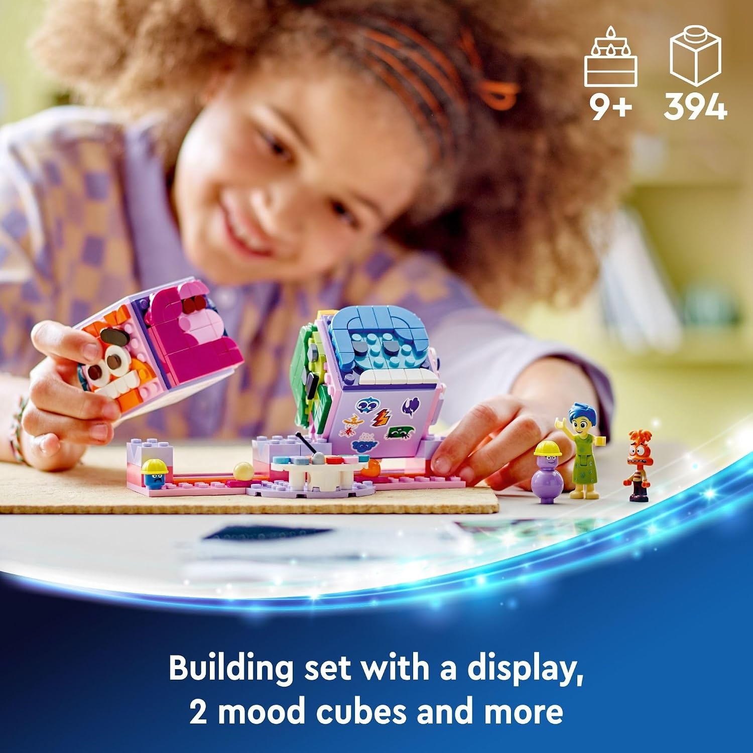 image:imageLEGODisney Inside Out 2 Mood Cubes from Pixar Disney Toy Building Kit from The Movie Fun Fantasy Toy to Share Emotions Disney Gift Idea for Movie Fans Girls and Boys 43248