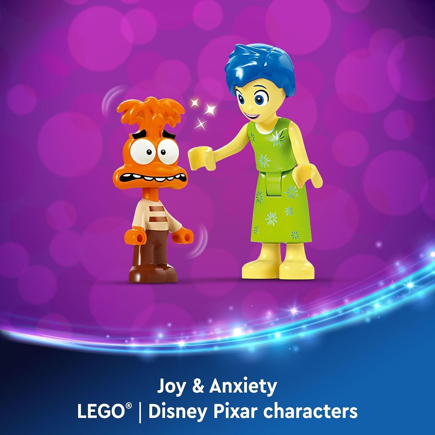 image:imageLEGODisney Inside Out 2 Mood Cubes from Pixar Disney Toy Building Kit from The Movie Fun Fantasy Toy to Share Emotions Disney Gift Idea for Movie Fans Girls and Boys 43248