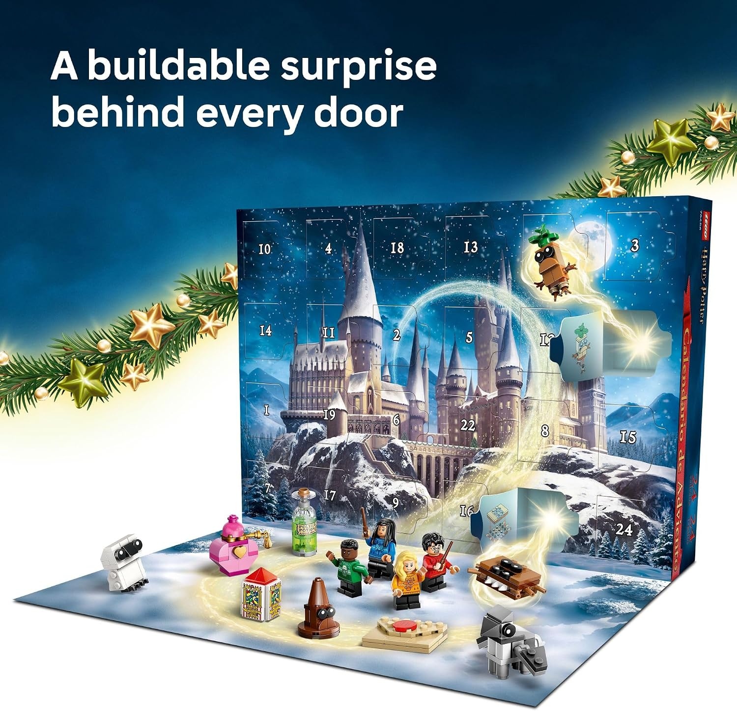 image:imageLego Harry Potter Advent Calendar 2025 Kids Toy Holiday Countdown for Boys amp Girls 7 24 Buildable Surprises Including Harry Draco amp Luna Minifigures Kids Gift Idea for Christmas 76456