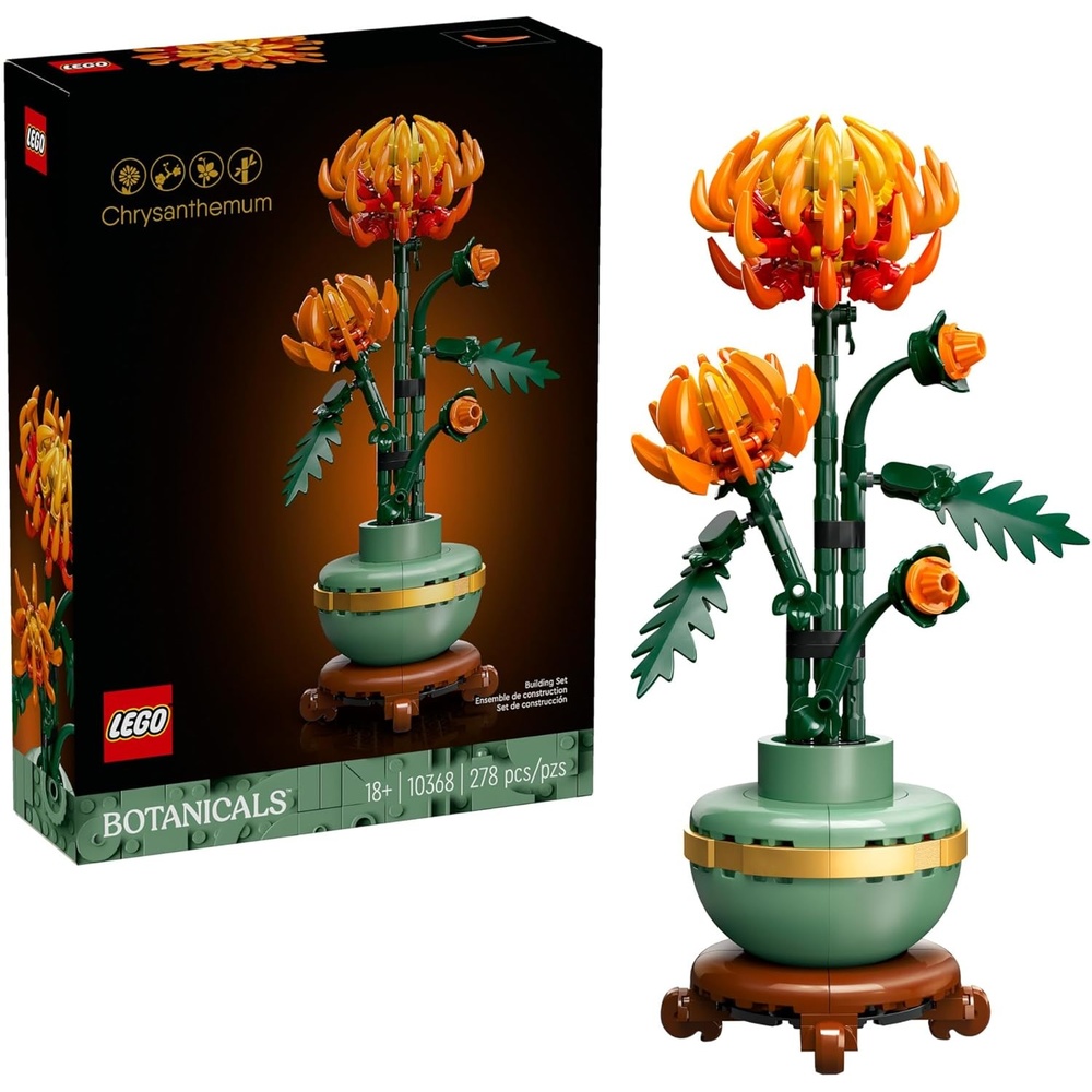 image:imageLEGO Botanicals Chrysanthemum Building Set for Adults Ages 18 Artificial Flower for Dinner Table Centerpieces amp Decoration Gift for Birthdays 10368