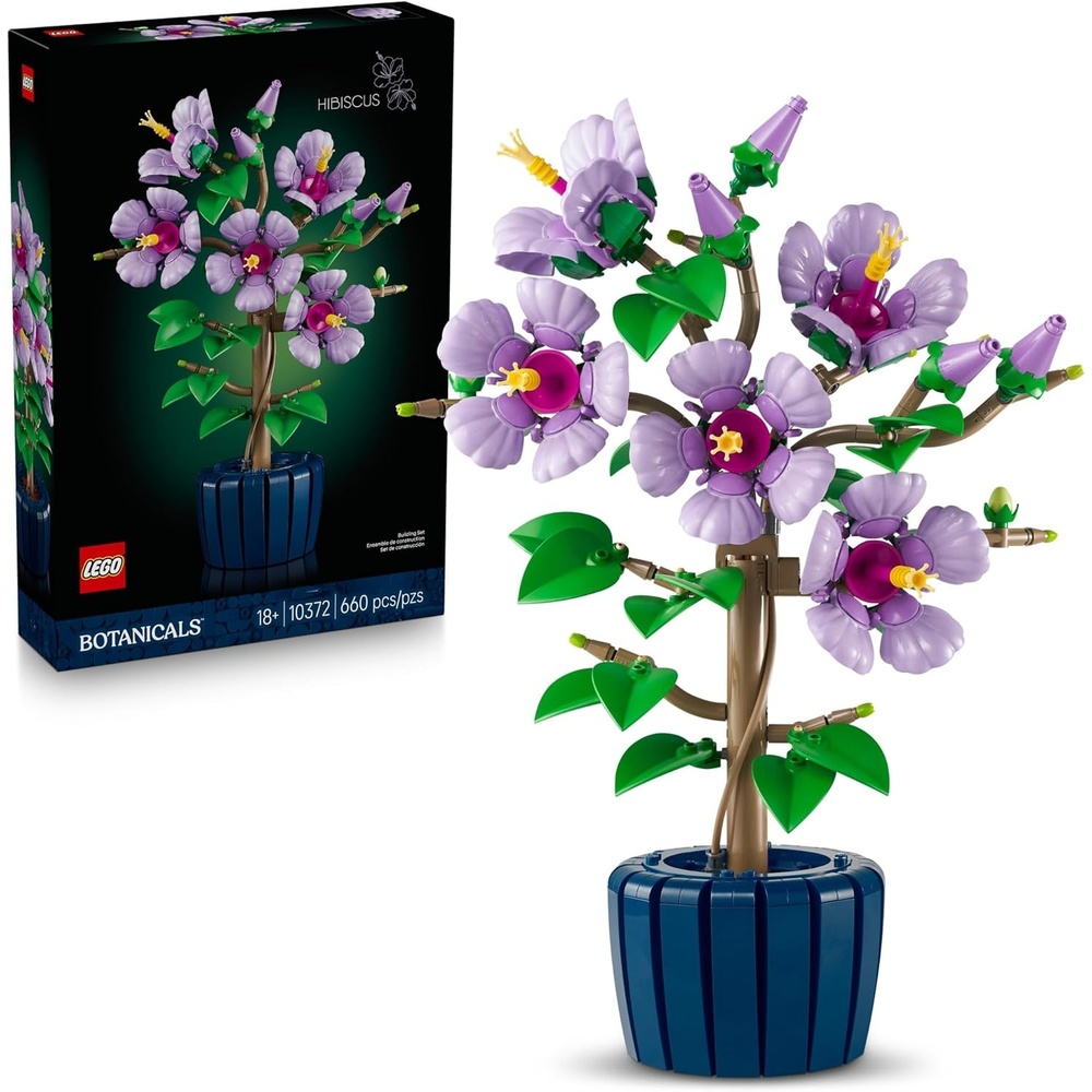 image:imageLEGO Botanicals Hibiscus Flower Building Set Artificial Plant amp Flower Building Blocks for Women amp Men Ages 18 Home Office Decor Gift Idea 10372