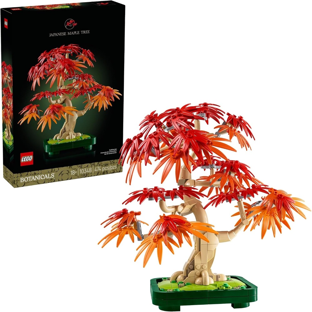 image:imageLEGO Botanicals Japanese Red Maple Bonsai Tree Building Kit for Adults 18 Unique Home Decor DIY for Room or Office Housewarming Gift Idea for New Home Plant Decor for Desk or Bookshelf 10348