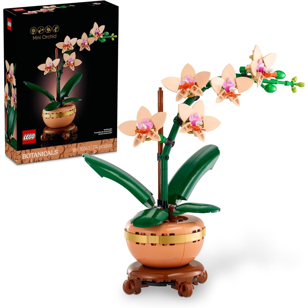 image:imageLEGO Botanicals Mini Orchid Building Set Artificial Fake Orchid for Home Decor Adults Ages 18 Gift for Birthdays Indoor Plant Decorations for Table Desk Office 10343