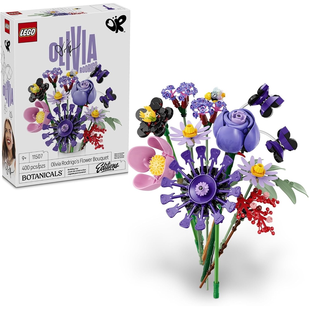 image:imageLEGO Botanicals Olivia Rodrigos Flower Bouquet 11507 Building Toys for Girls amp Boys Ages 9 Bedroom Decor for Fans Artificial Flowers 400 pieces Gift for Birthdays
