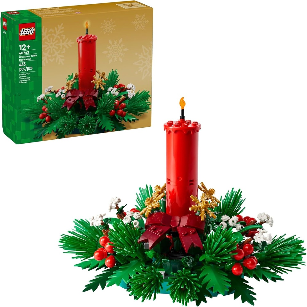 image:imageLEGO Christmas Table Decoration Building Toy for Kids BrickBuilt Holiday Centerpiece amp Festive Room Decor Christmas Craft for Girls amp Boys Ages 12 Gift Idea for Families 40743