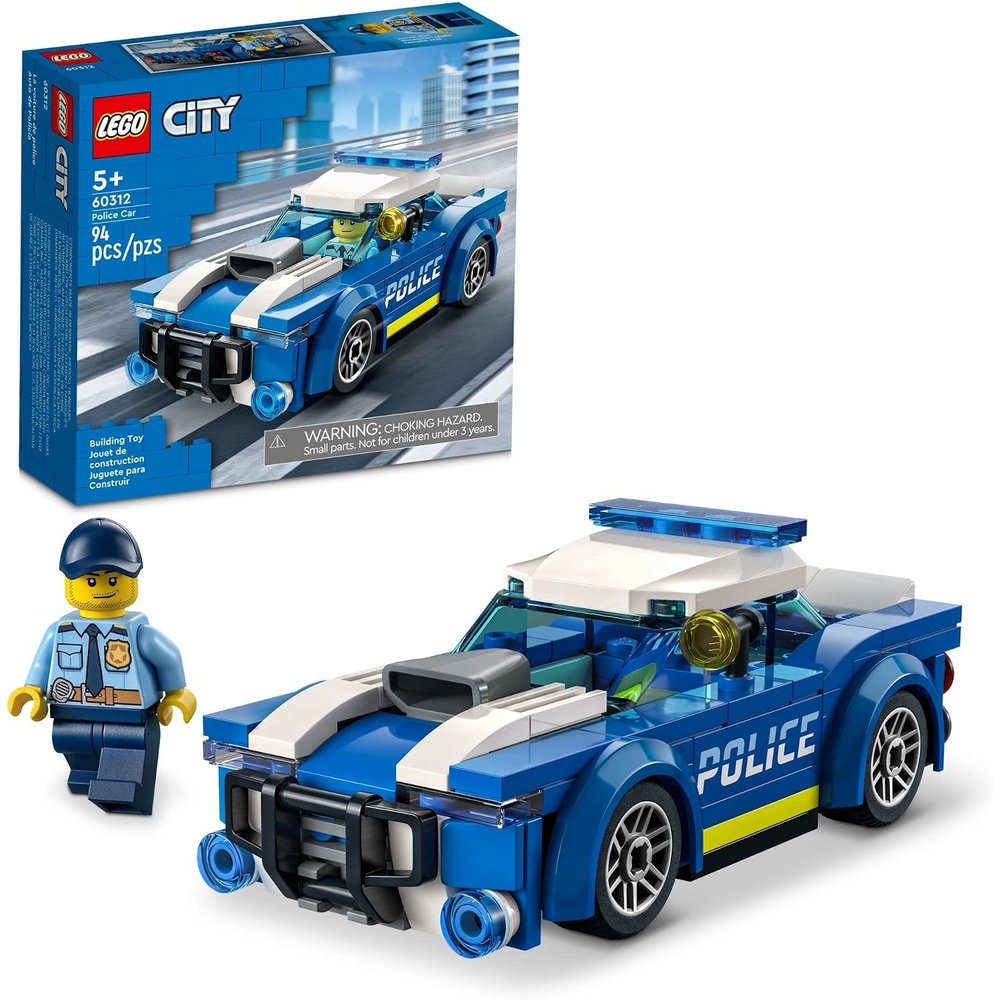image:imageLEGO City Police Car Toy 60312 for Kids 5 Plus Years Old with Officer Minifigure Small Gift Idea Adventures Series Car Chase Building Set