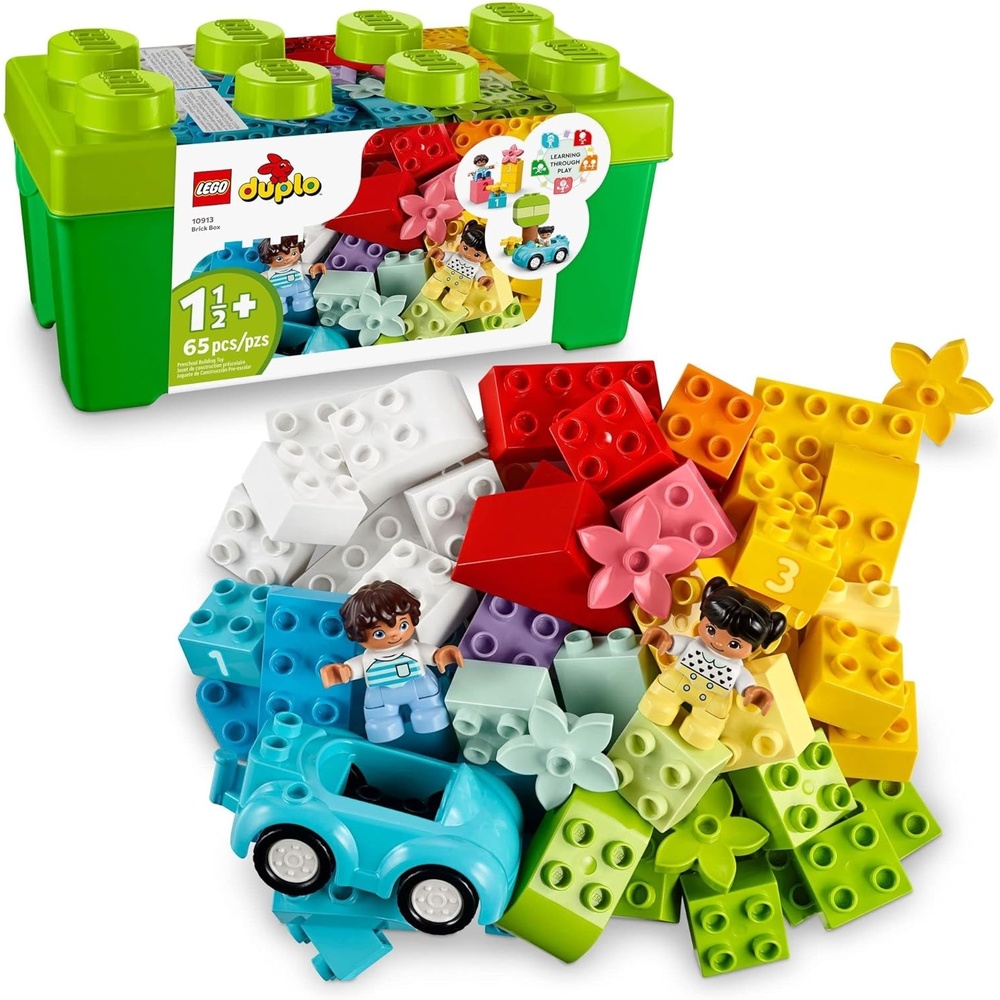 image:imageLEGO DUPLO Classic Brick Box Building Blocks Learning amp Educational Toys for Toddlers Preschool Ages 15 Years Develop Fine Motor Skills Gift for Birthdays 10913