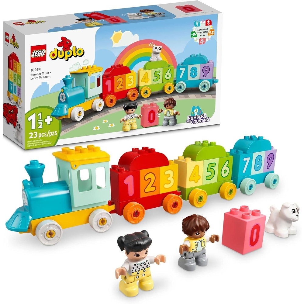 image:imageLEGO DUPLO Number Train Toy Learn to Count Building Blocks for Toddlers Girls amp Boys Ages 15 Sensory Toys for Early Development amp Cognitive Skills Gift for Birthdays 10954Building Toy