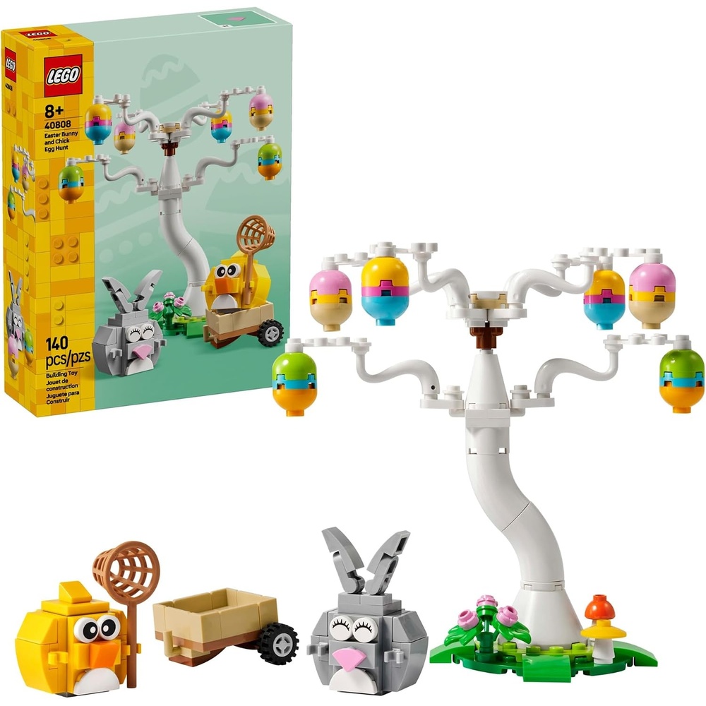image:imageLEGO Easter Bunny and Chick Egg Hunt Building Toy for Girls amp Boys Springtime Pretend Playset for Kids Ages 8 Basket Stuffer or Gift Idea for Easter Birthdays amp Special Occasions 40808