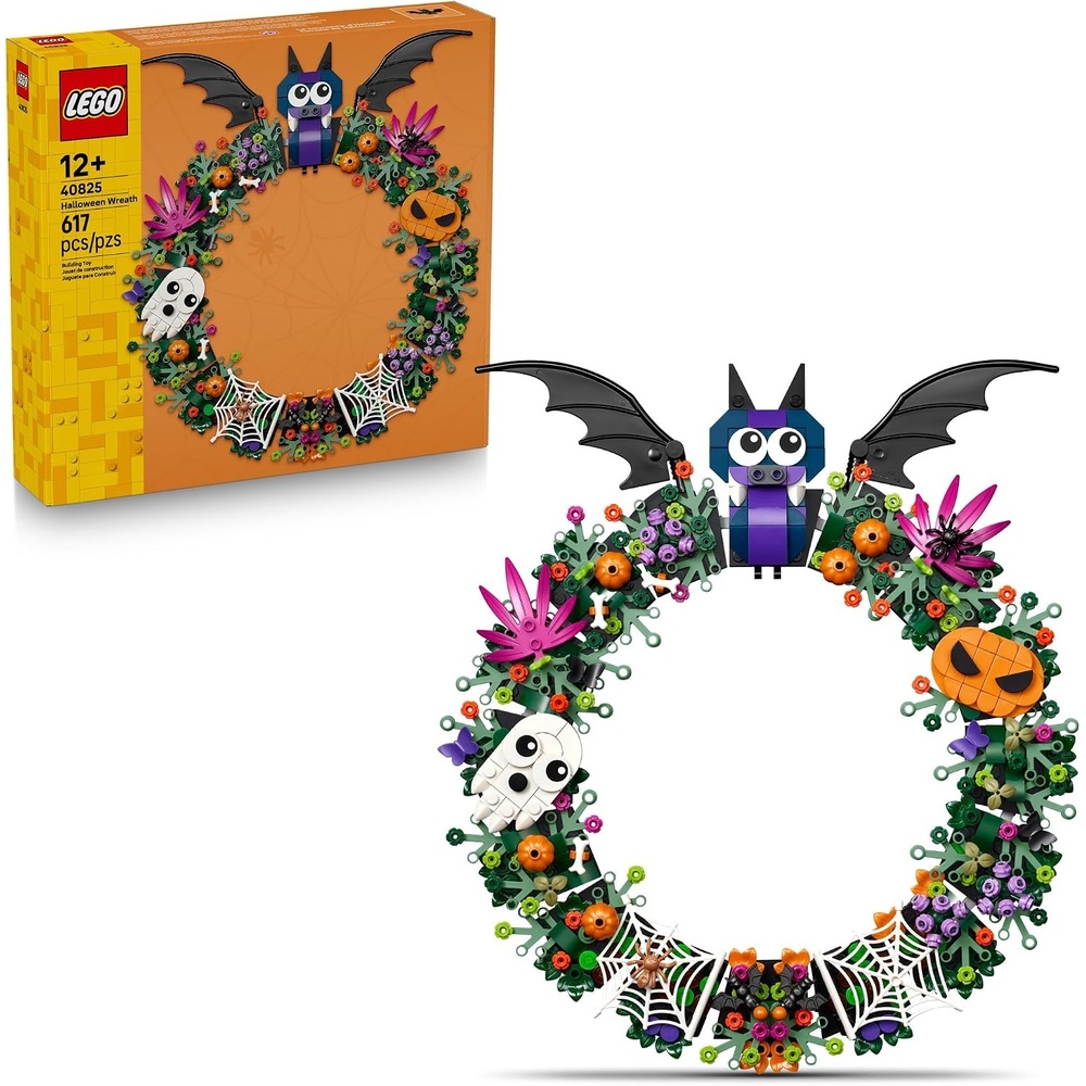image:imageLEGO Halloween Wreath 40825 Building Toys for Boys amp Girls Ages 12 Halloween Decor amp Craft W String to Hang 617 pieces Gift for Kids