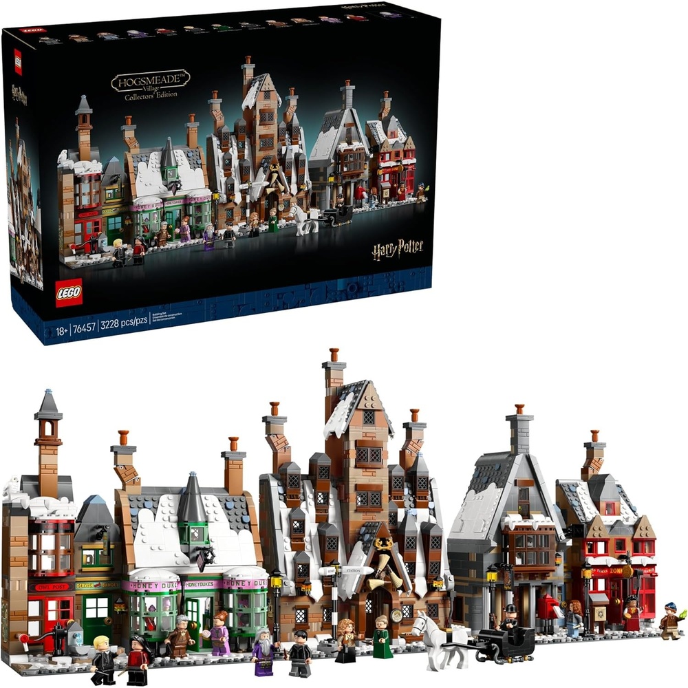 image:imageLEGO Harry Potter Hogsmeade Village  Collectors Edition Building Set for Adults Ages 18  Craft 7 Iconic Buildings  Kit Includes 12 Minifigures  Gift Idea for Birthdays and Fans  76457