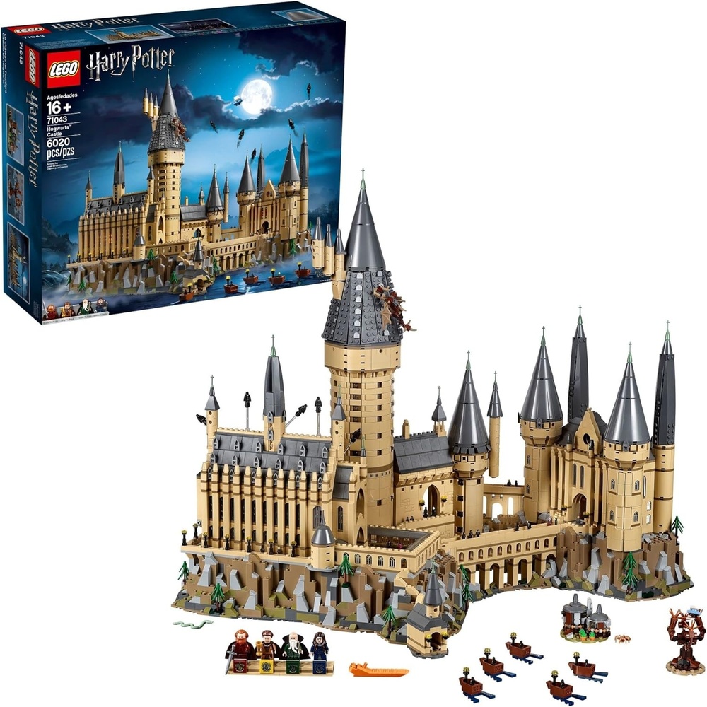 image:imageLEGO Harry Potter Hogwarts Castle 71043 Building Set Model Kit with Minifigures Featuring Wand Boats and Spider Figure Gryffindor and Hufflepuff Accessories Collectible for Adults and TeensStandard