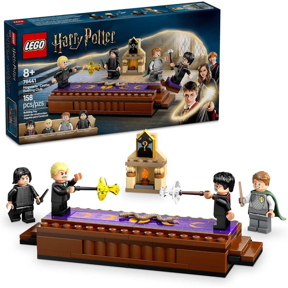 image:imageLEGO Harry Potter Hogwarts Castle Dueling Club Building Toy Wizard Kids Toy for Boys and Girls Fans of Harry Potter Ages 8 Gift Idea for Birthdays 76441 Lego Harry Potter Lego 158 Pieces Hogwarts Castle Dueling Club 76441